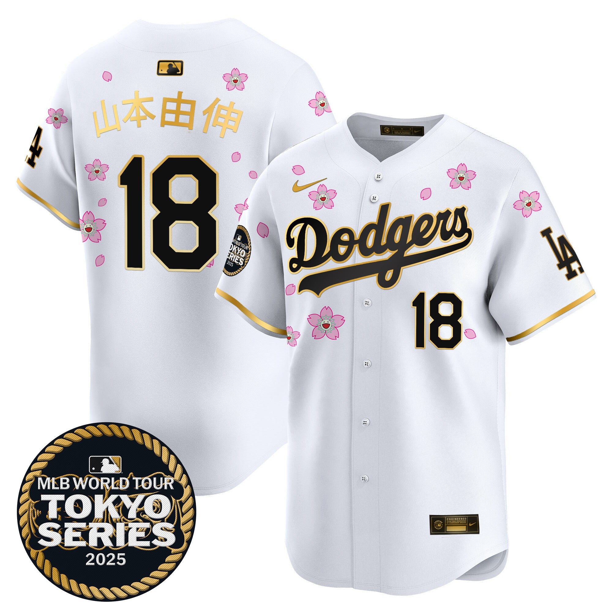 Men’s Tokyo Series 2025 Gold Trim Vapor Premier Limited Jersey V2 – Stitched