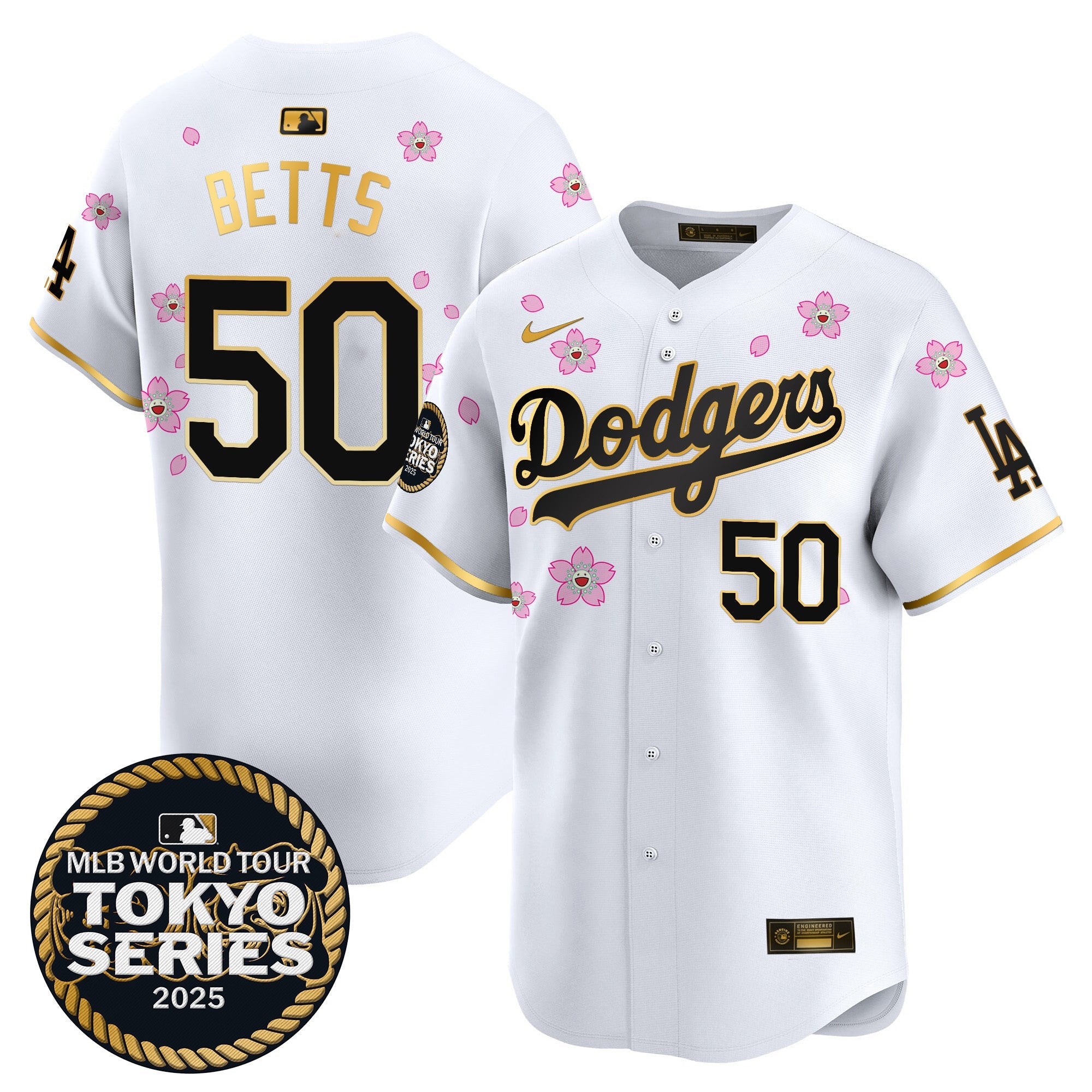 Men’s Tokyo Series 2025 Gold Trim Vapor Premier Limited Jersey V2 – Stitched