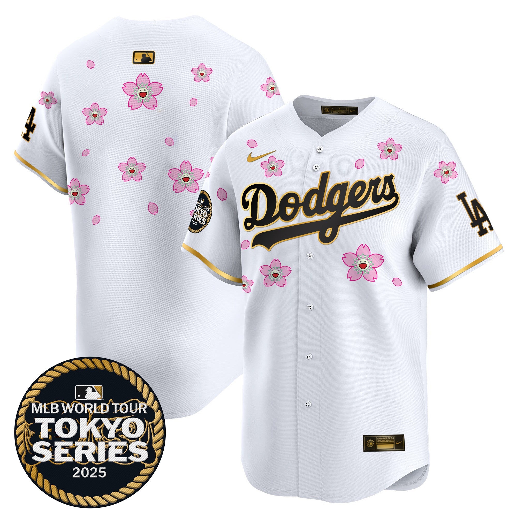 Men’s Tokyo Series 2025 Gold Trim Vapor Premier Limited Jersey V2 – Stitched