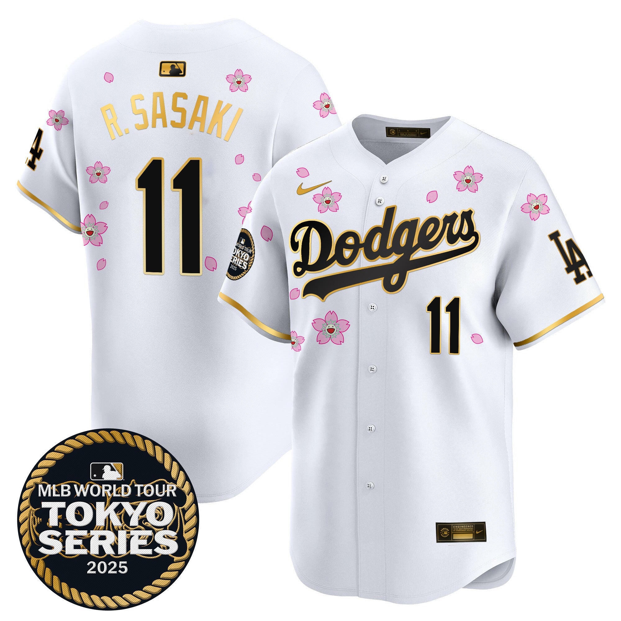 Men’s Tokyo Series 2025 Gold Trim Vapor Premier Limited Jersey V2 – Stitched
