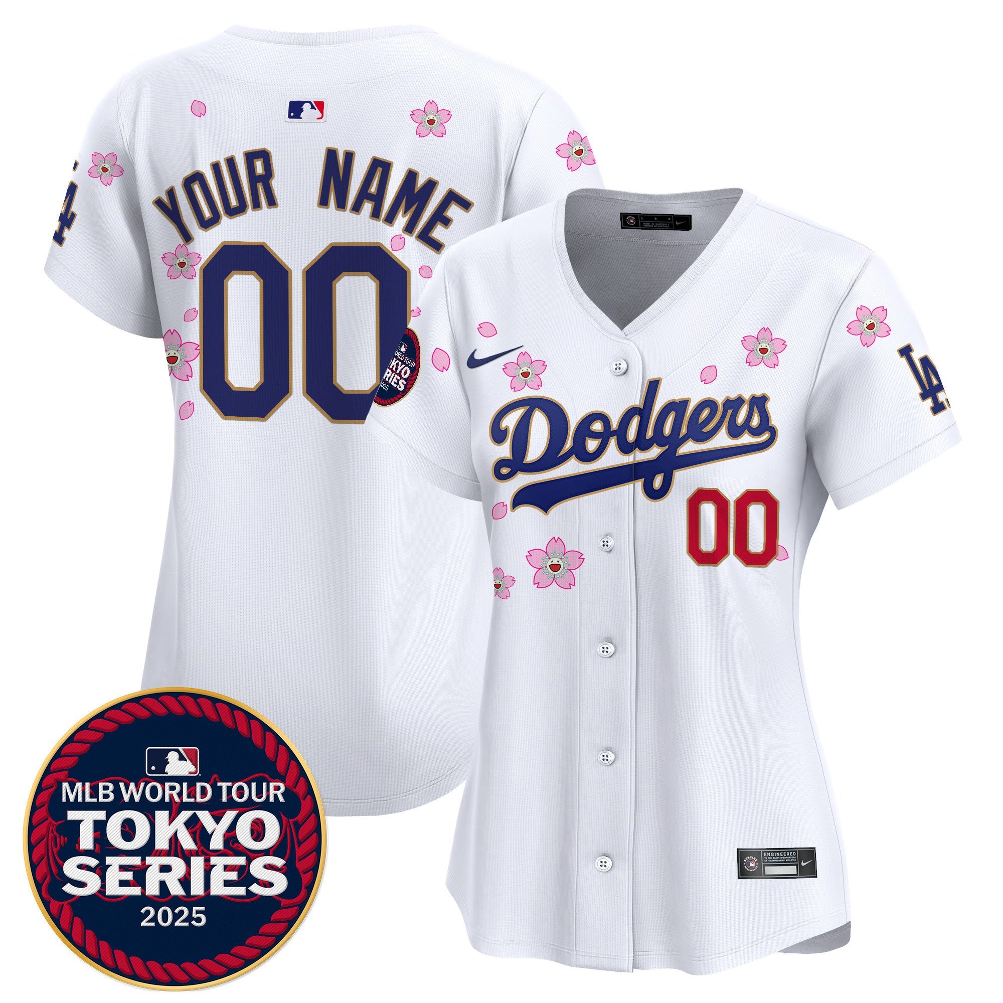 Tokyo Series 2025 Gold Trim Vapor Premier Limited Custom Jersey V2 – Stitched