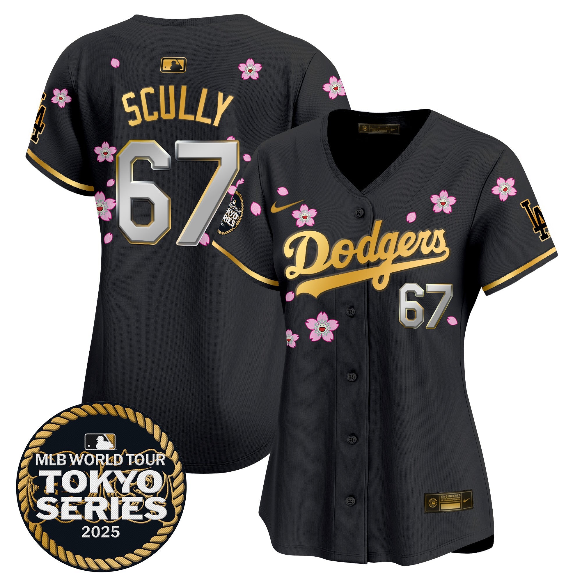 Women’s Tokyo Series 2025 Gold Trim Vapor Premier Limited Jersey V2 – Stitched