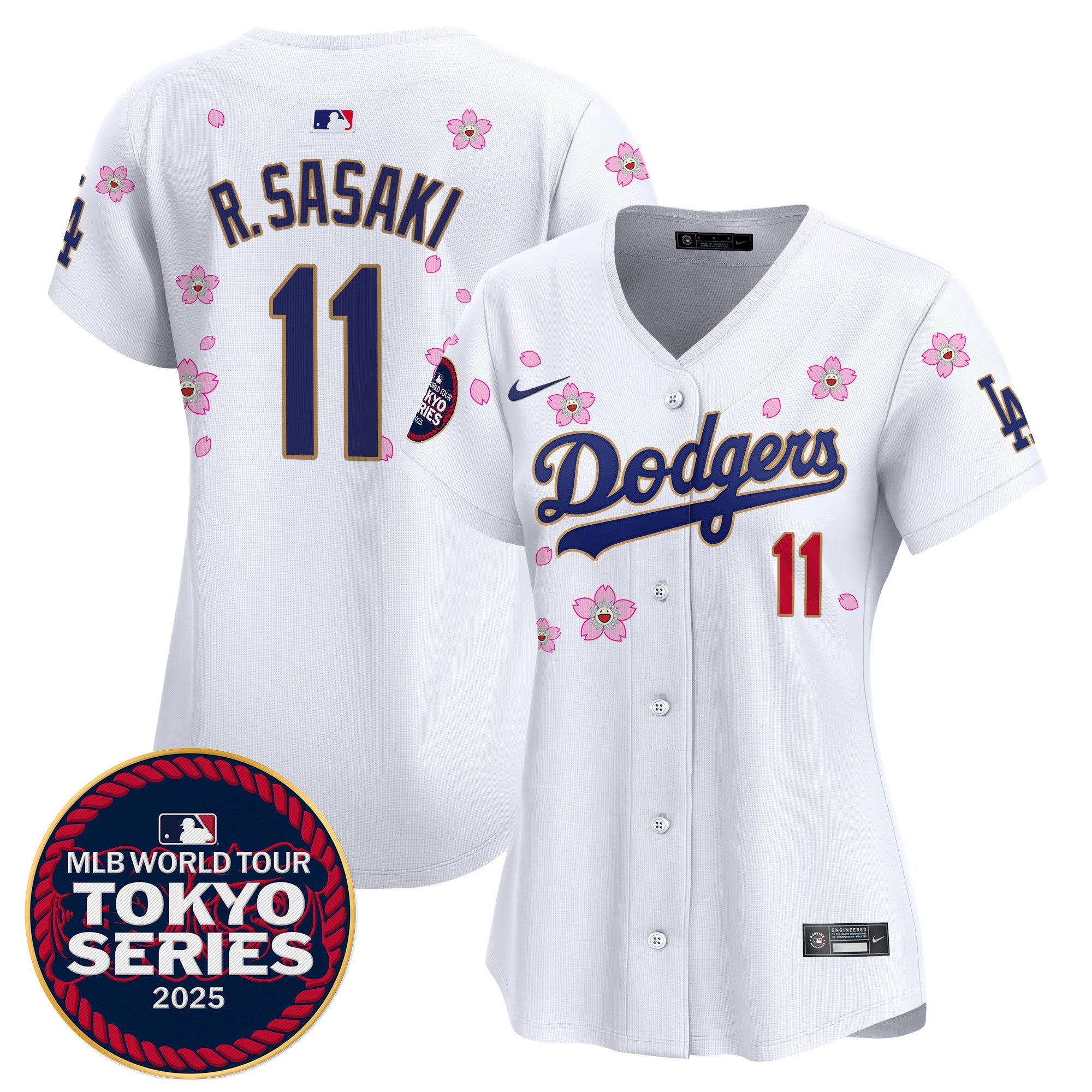 Women’s Tokyo Series 2025 Gold Trim Vapor Premier Limited Jersey V2 – Stitched