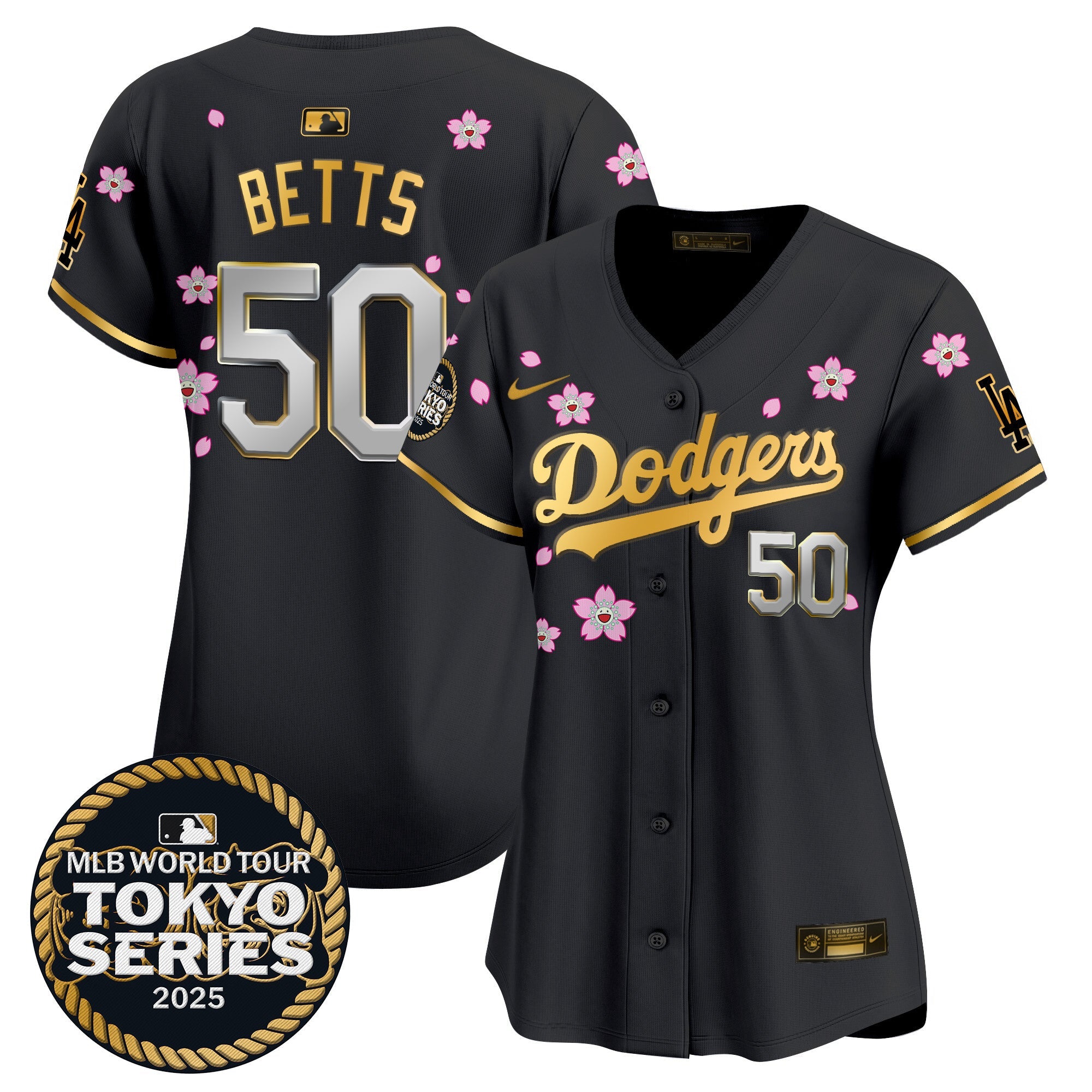 Women’s Tokyo Series 2025 Gold Trim Vapor Premier Limited Jersey V2 – Stitched