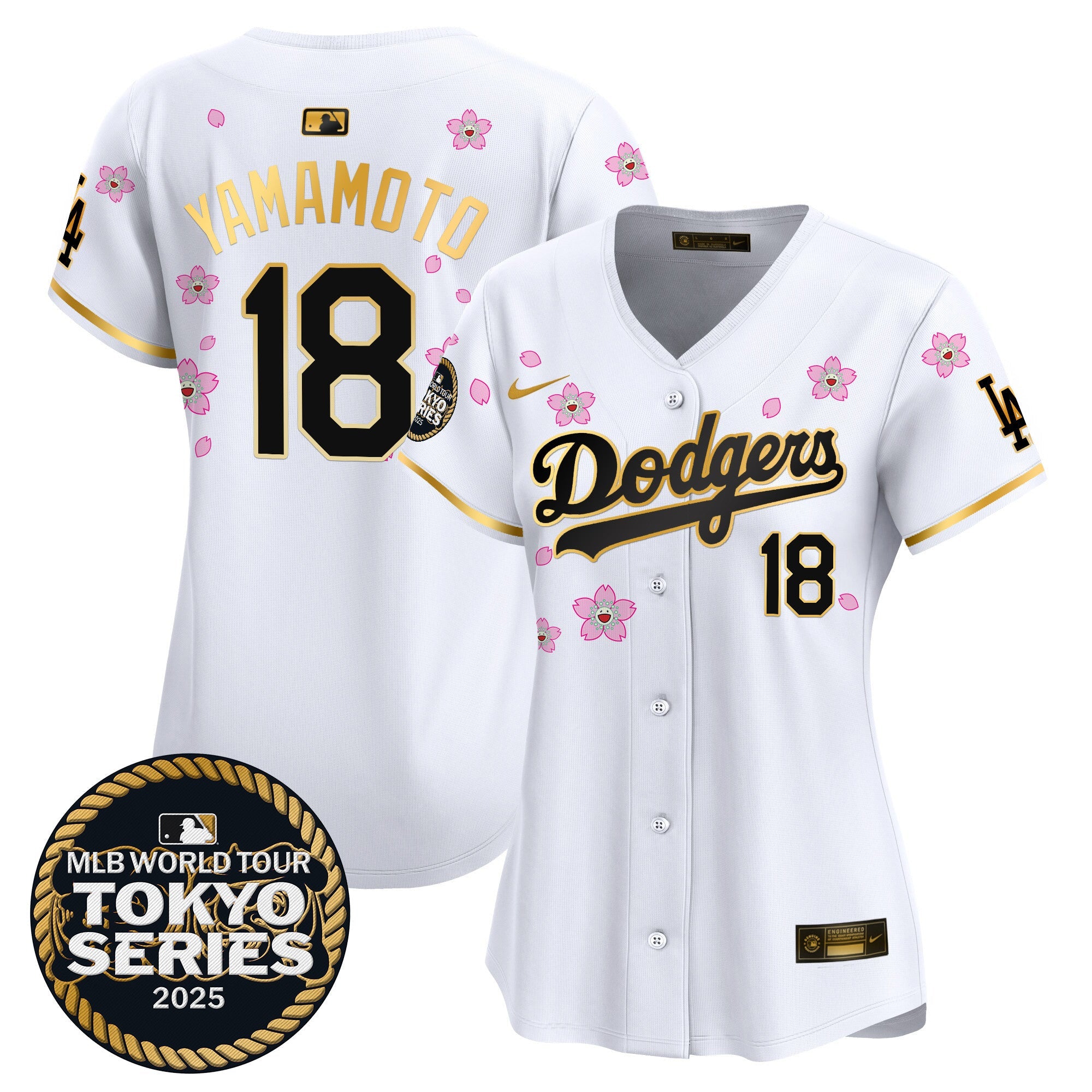 Women’s Tokyo Series 2025 Gold Trim Vapor Premier Limited Jersey V2 – Stitched
