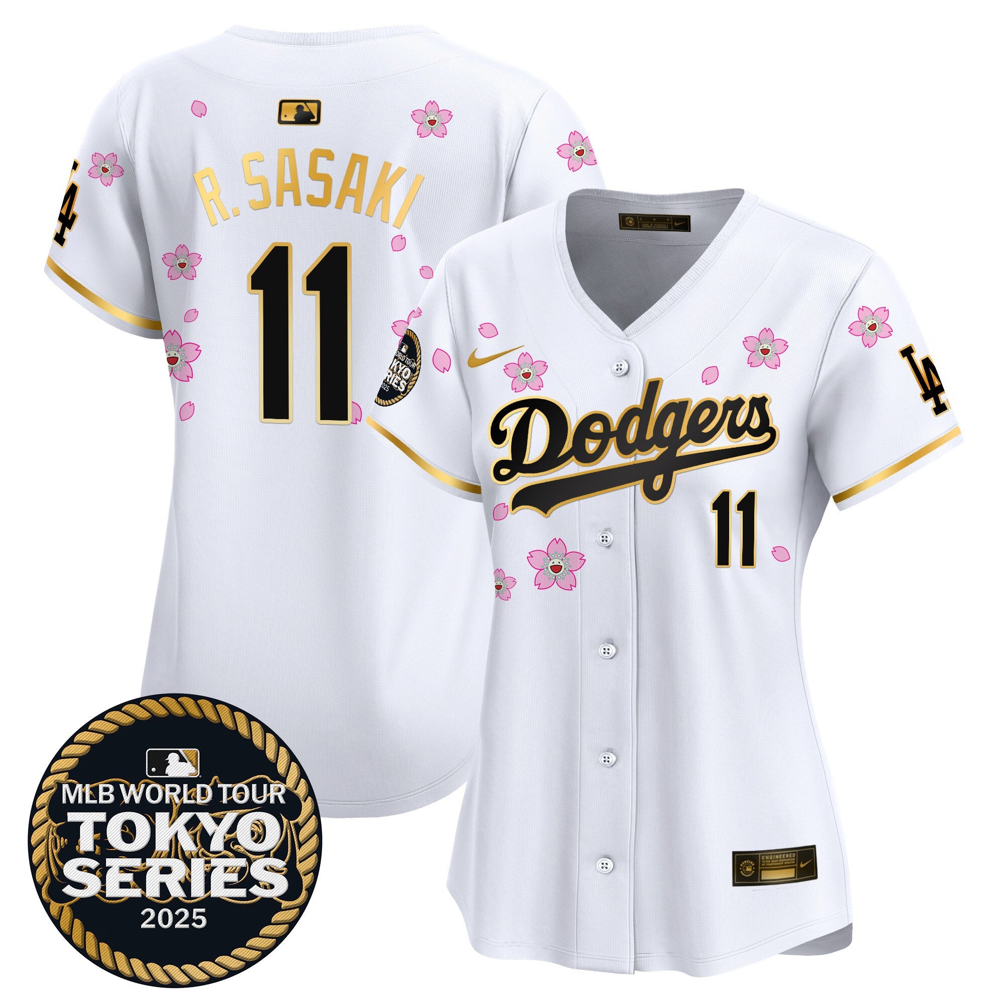 Women’s Tokyo Series 2025 Gold Trim Vapor Premier Limited Jersey V2 – Stitched