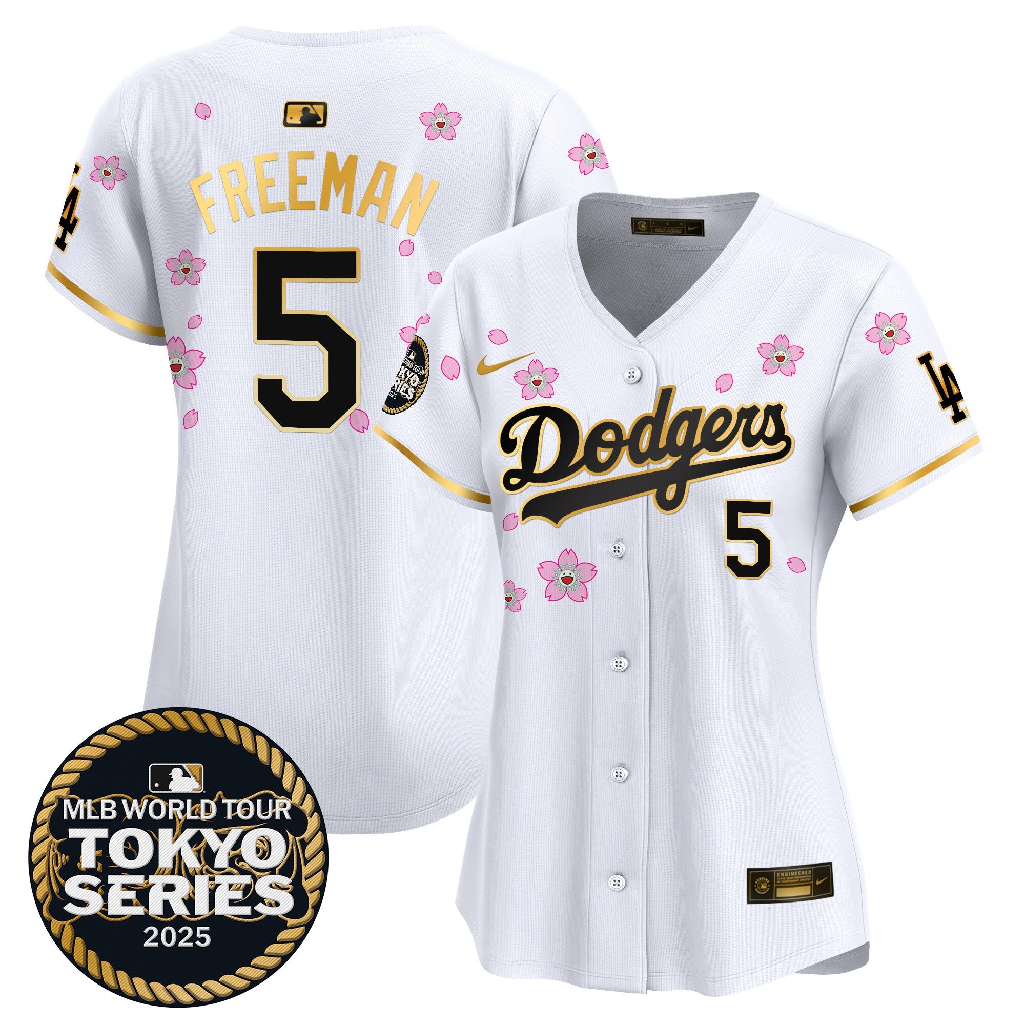 Women’s Tokyo Series 2025 Gold Trim Vapor Premier Limited Jersey V2 – Stitched