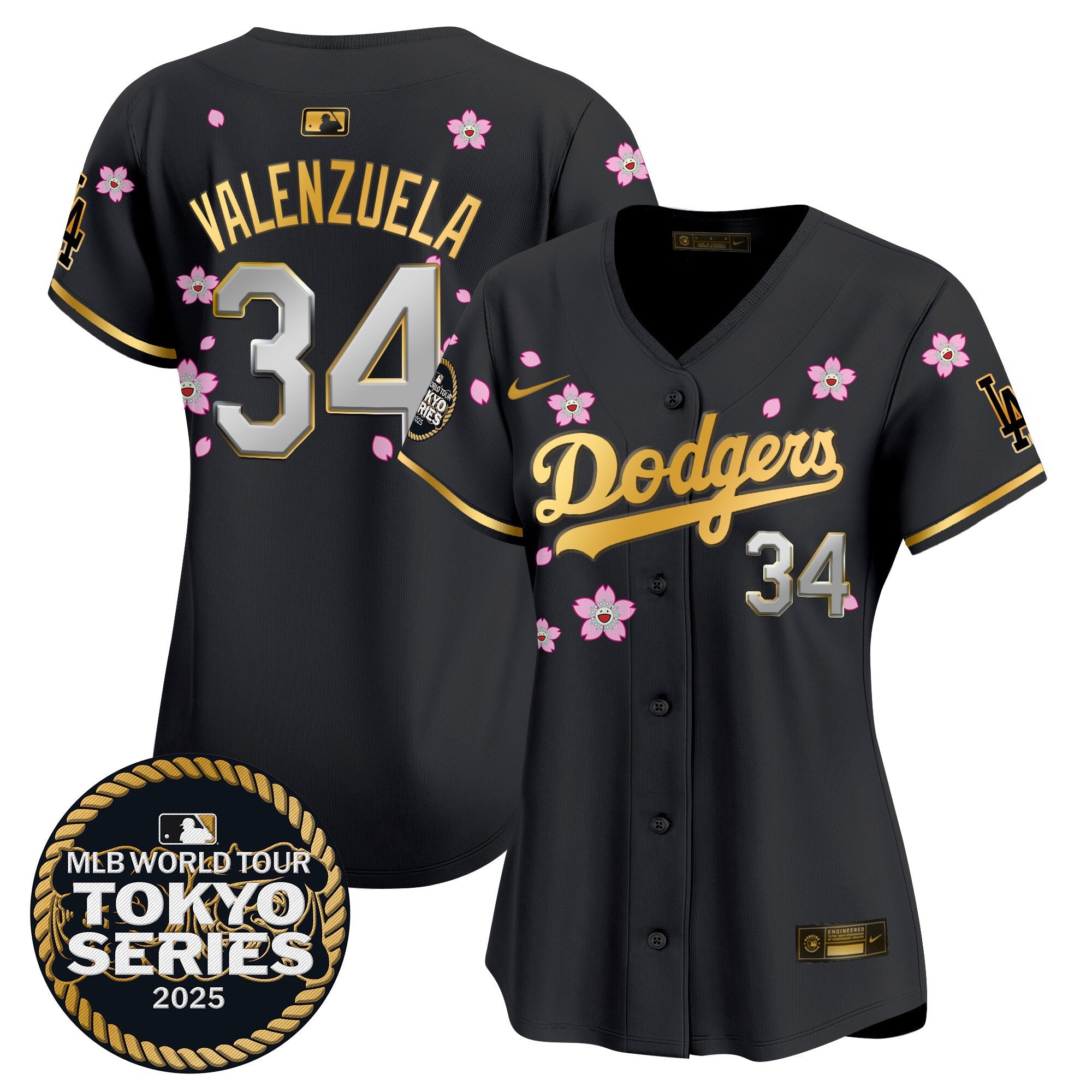 Women’s Tokyo Series 2025 Gold Trim Vapor Premier Limited Jersey V2 – Stitched