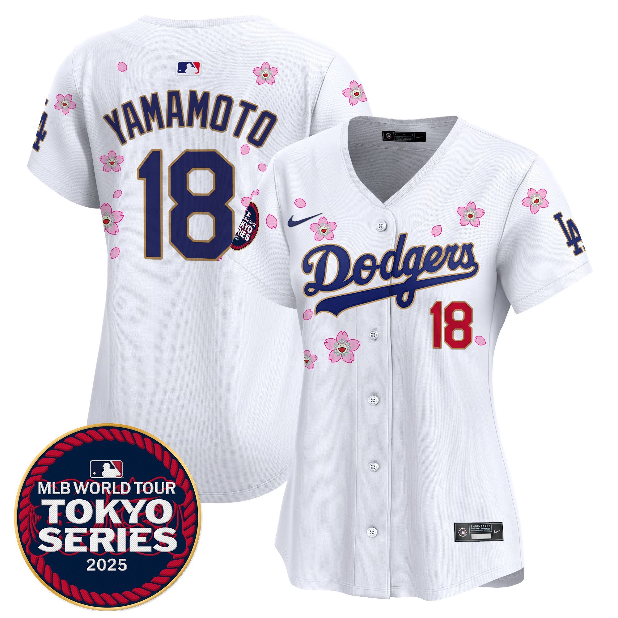 Women’s Tokyo Series 2025 Gold Trim Vapor Premier Limited Jersey V2 – Stitched