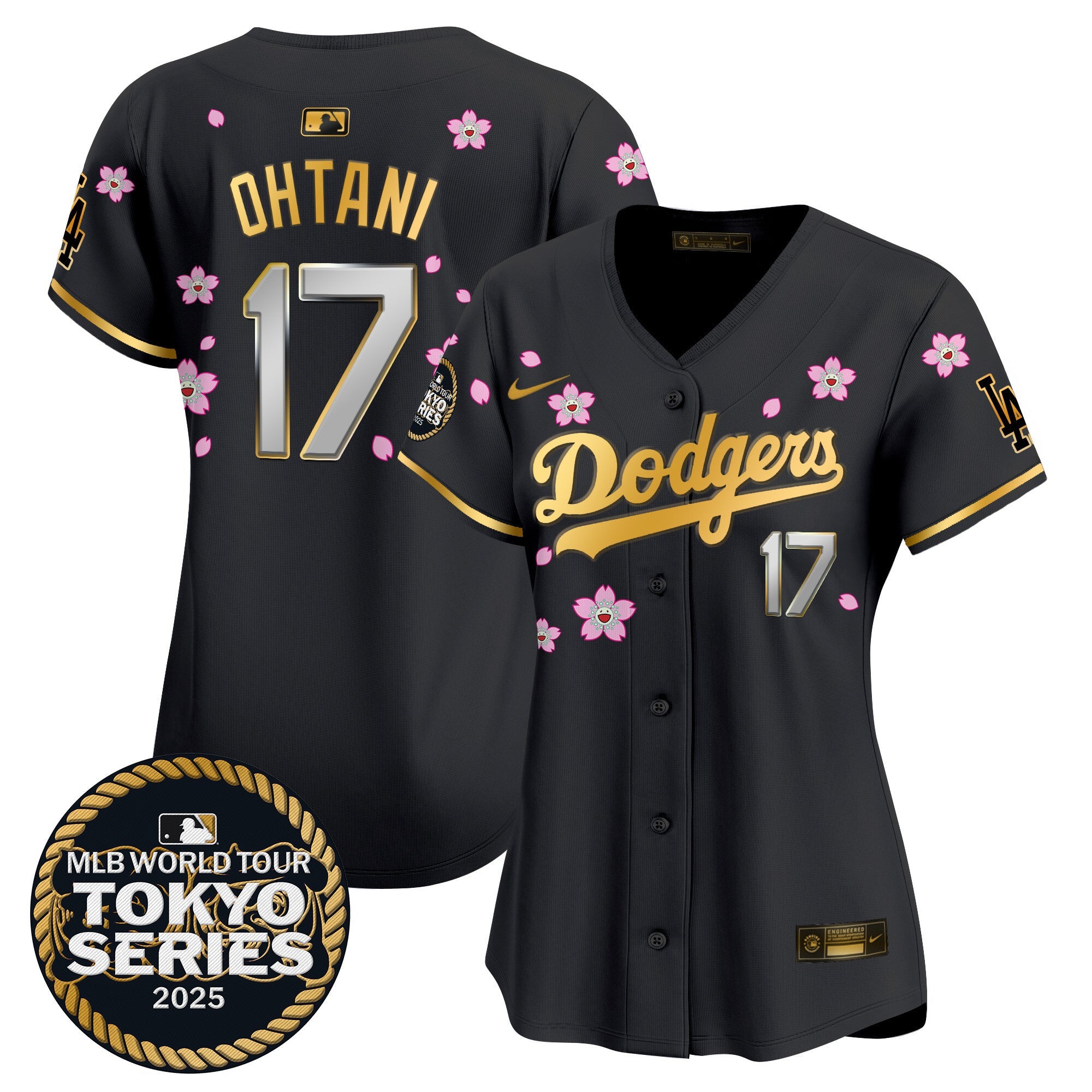 Women’s Tokyo Series 2025 Gold Trim Vapor Premier Limited Jersey V2 – Stitched