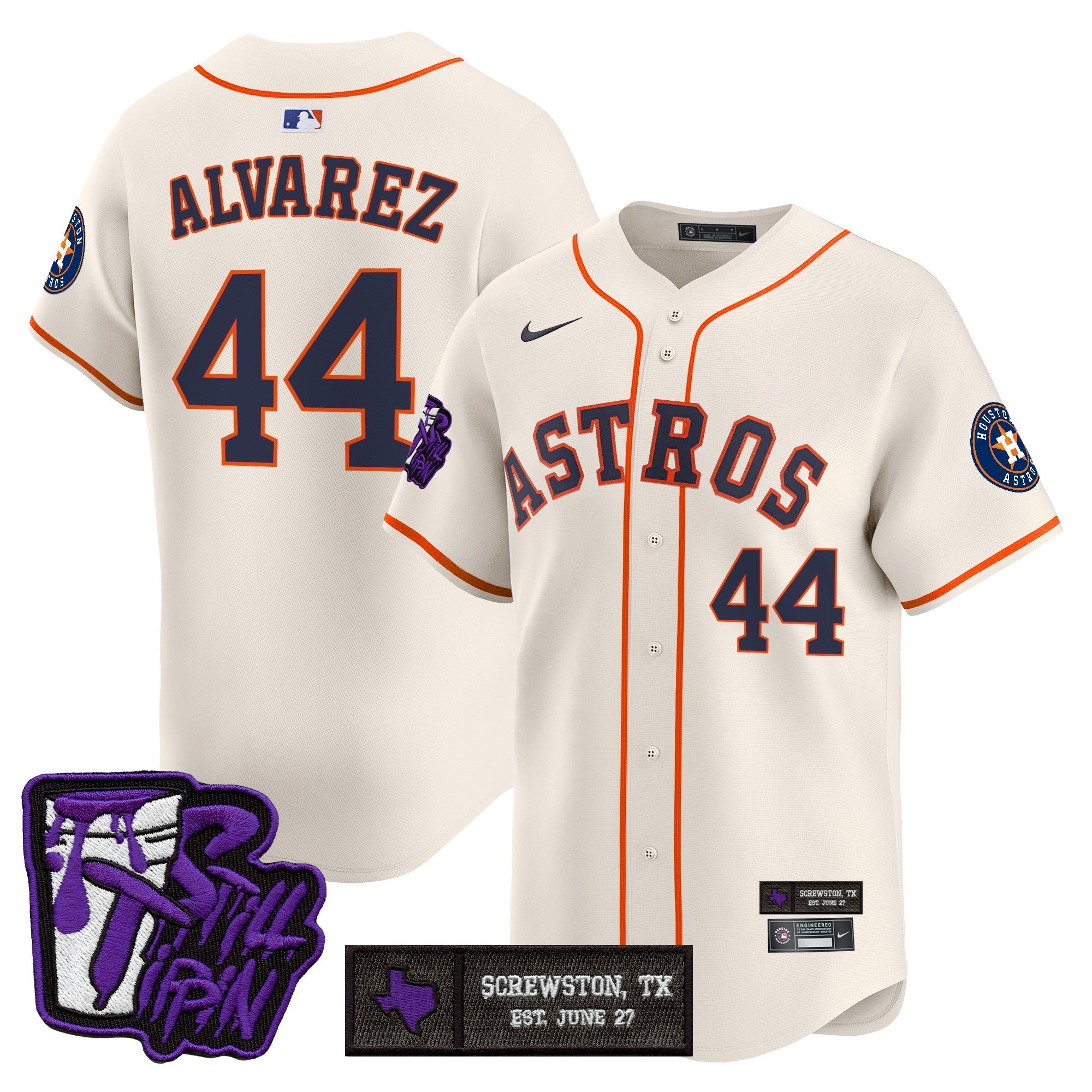 Men’s Houston DJ Screw Still Tippin Purple Patch Vapor Premier Limited Jersey
