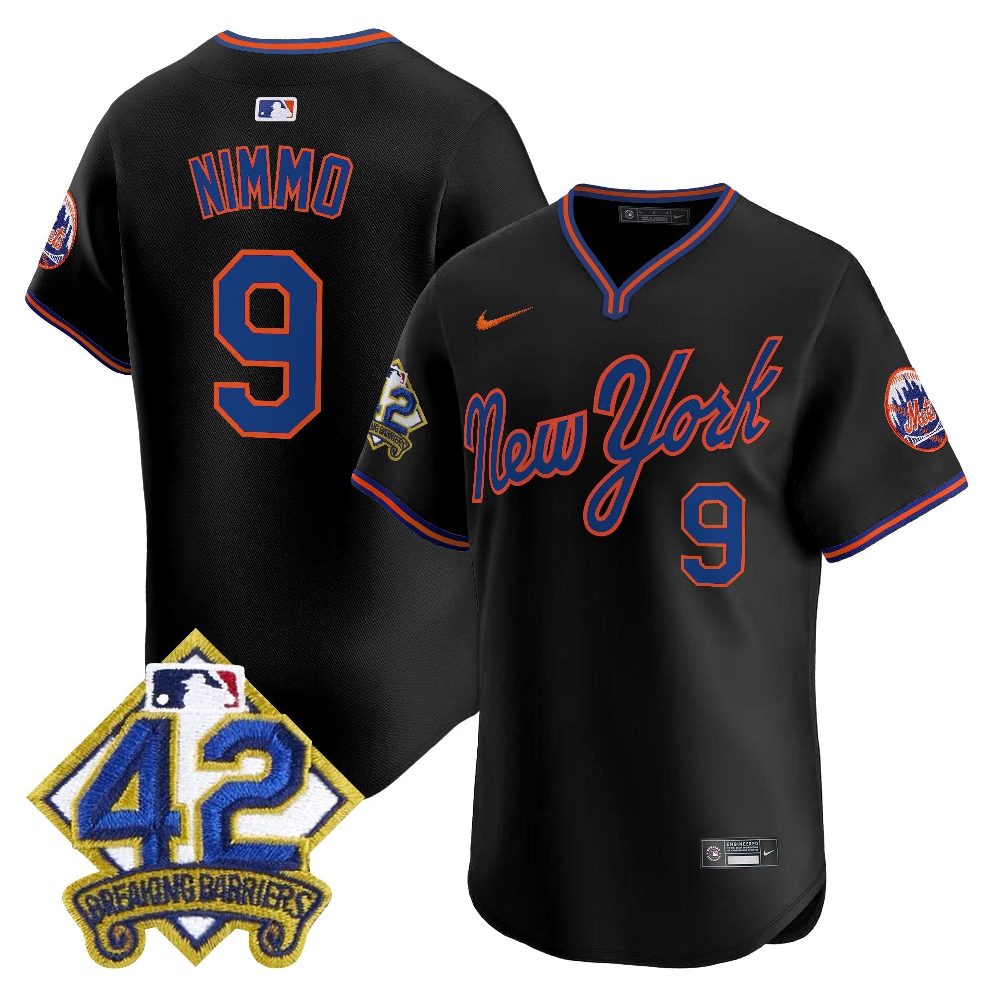 Men’s New York 2025 Jackie Robinson Patch Road Alternate Jersey