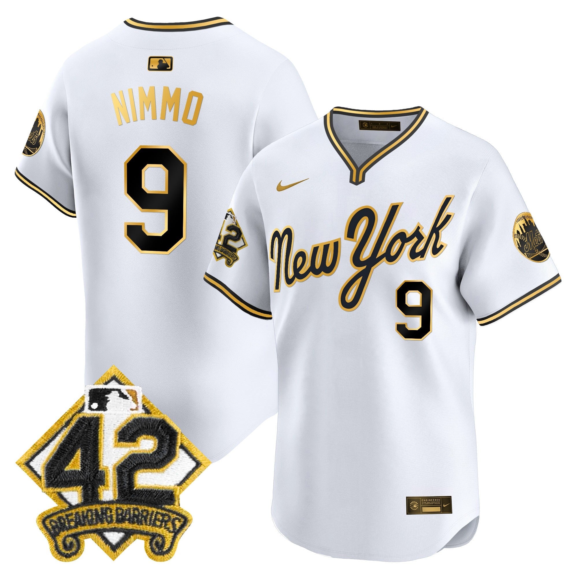 Men’s New York 2025 Jackie Robinson Patch Road Alternate Jersey