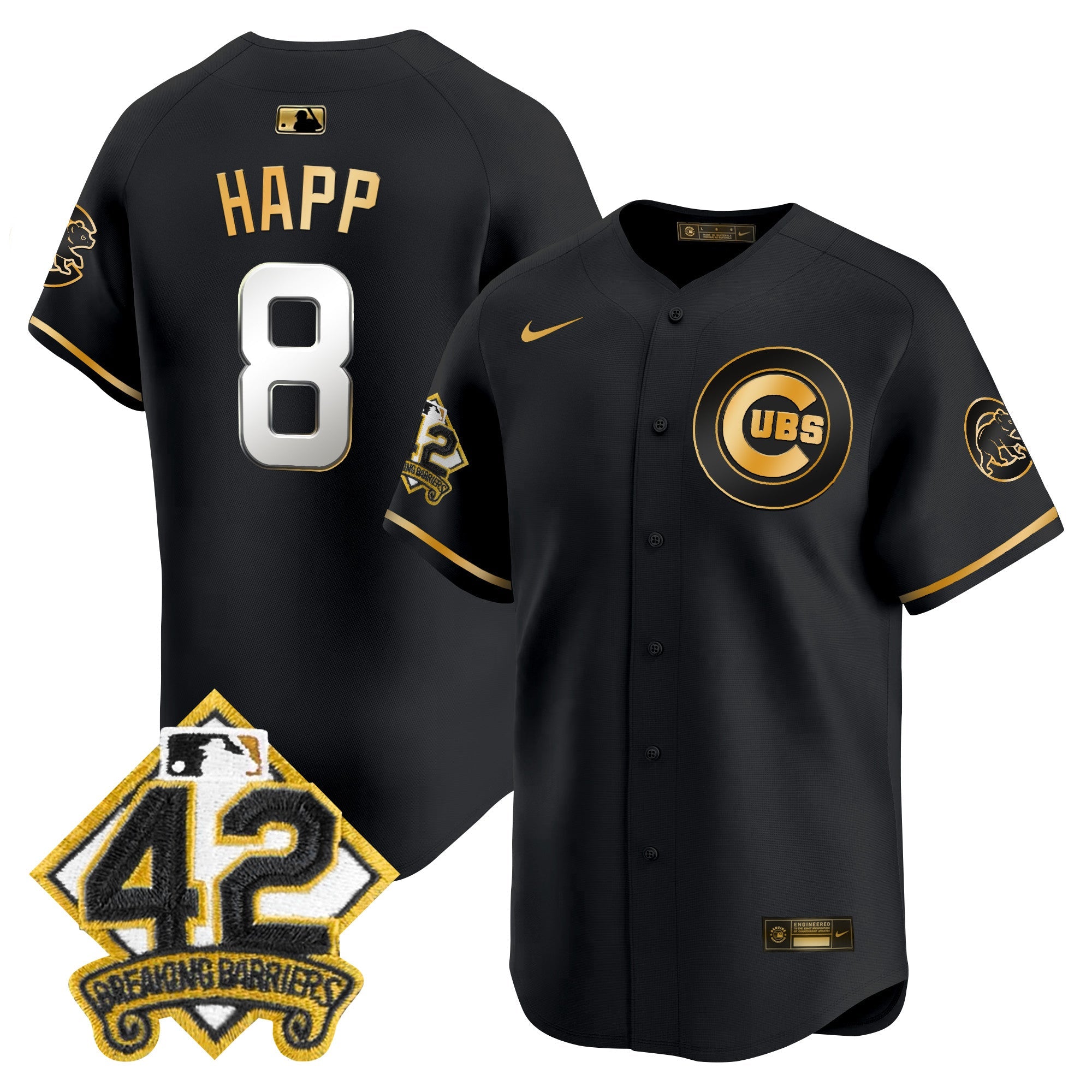 Men’s Chicago 2025 Jackie Robinson Patch Vapor Premier Limited Jersey