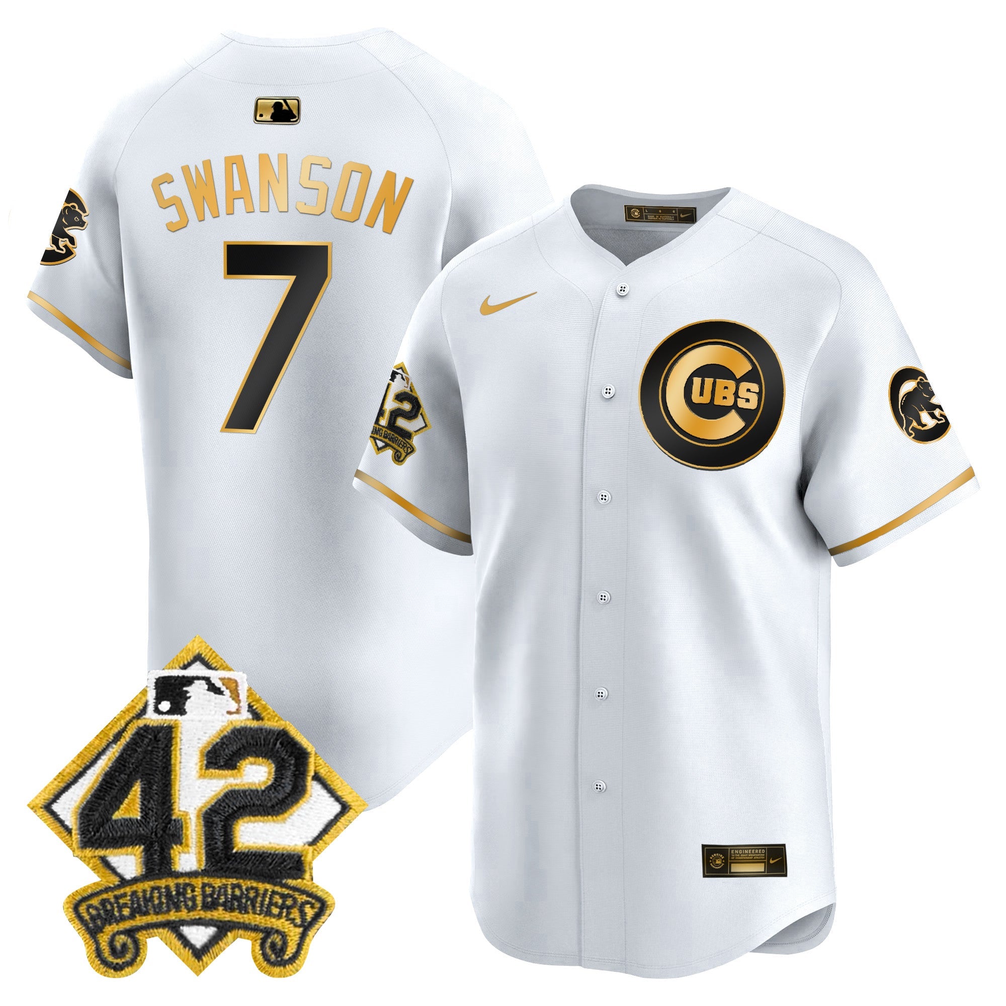 Men’s Chicago 2025 Jackie Robinson Patch Vapor Premier Limited Jersey