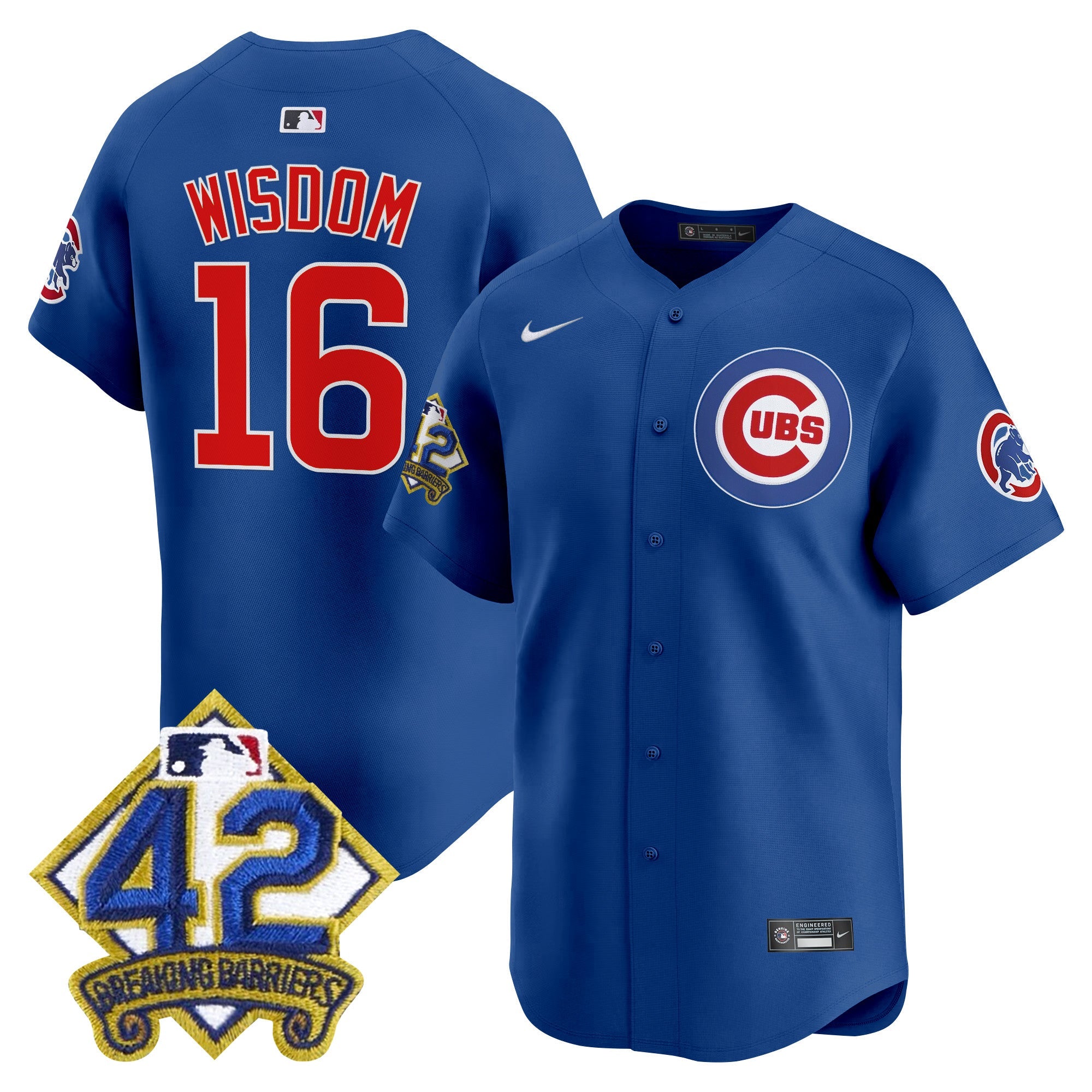 Men’s Chicago 2025 Jackie Robinson Patch Vapor Premier Limited Jersey