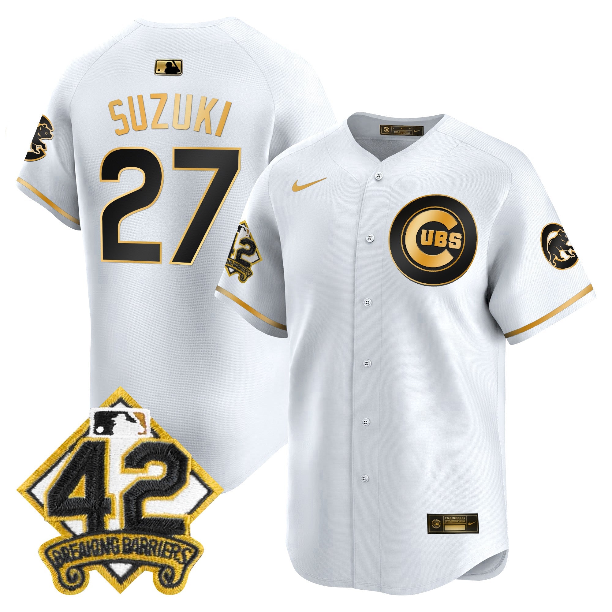 Men’s Chicago 2025 Jackie Robinson Patch Vapor Premier Limited Jersey