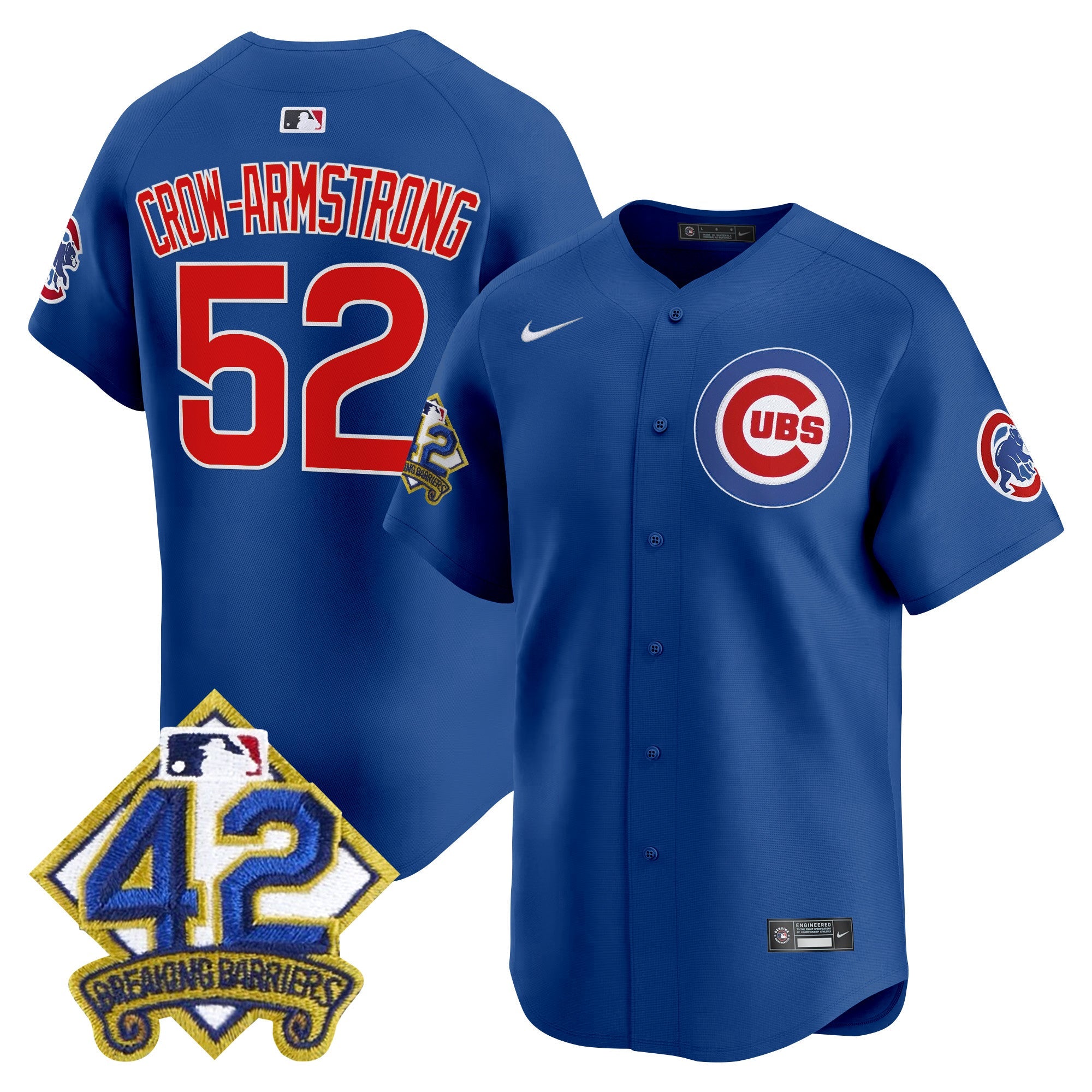 Men’s Chicago 2025 Jackie Robinson Patch Vapor Premier Limited Jersey