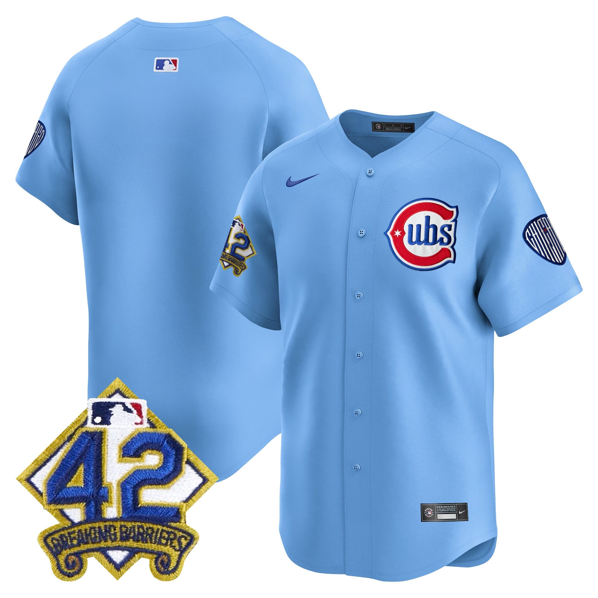 Men’s Chicago 2025 Jackie Robinson Patch Vapor Premier Limited Jersey