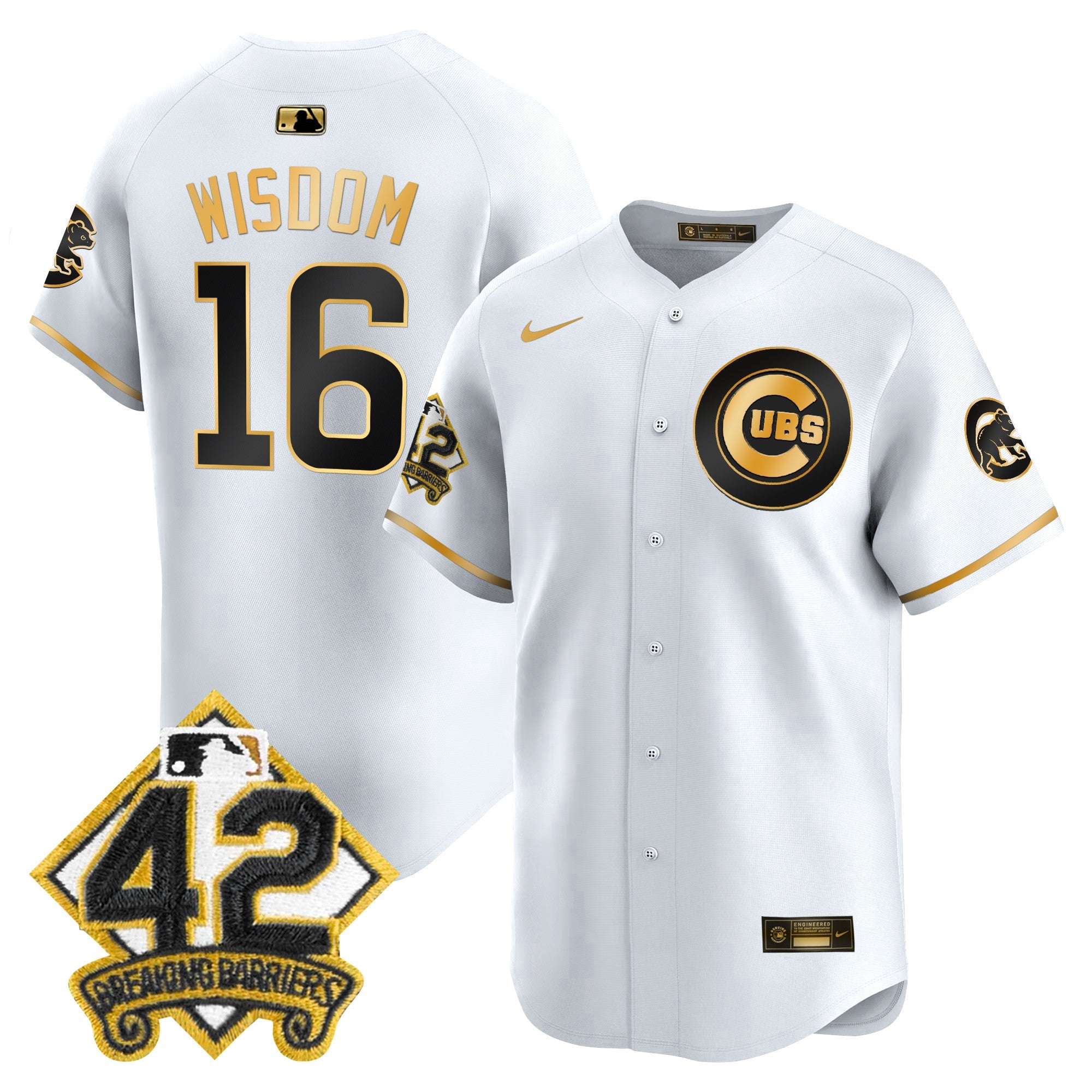 Men’s Chicago 2025 Jackie Robinson Patch Vapor Premier Limited Jersey