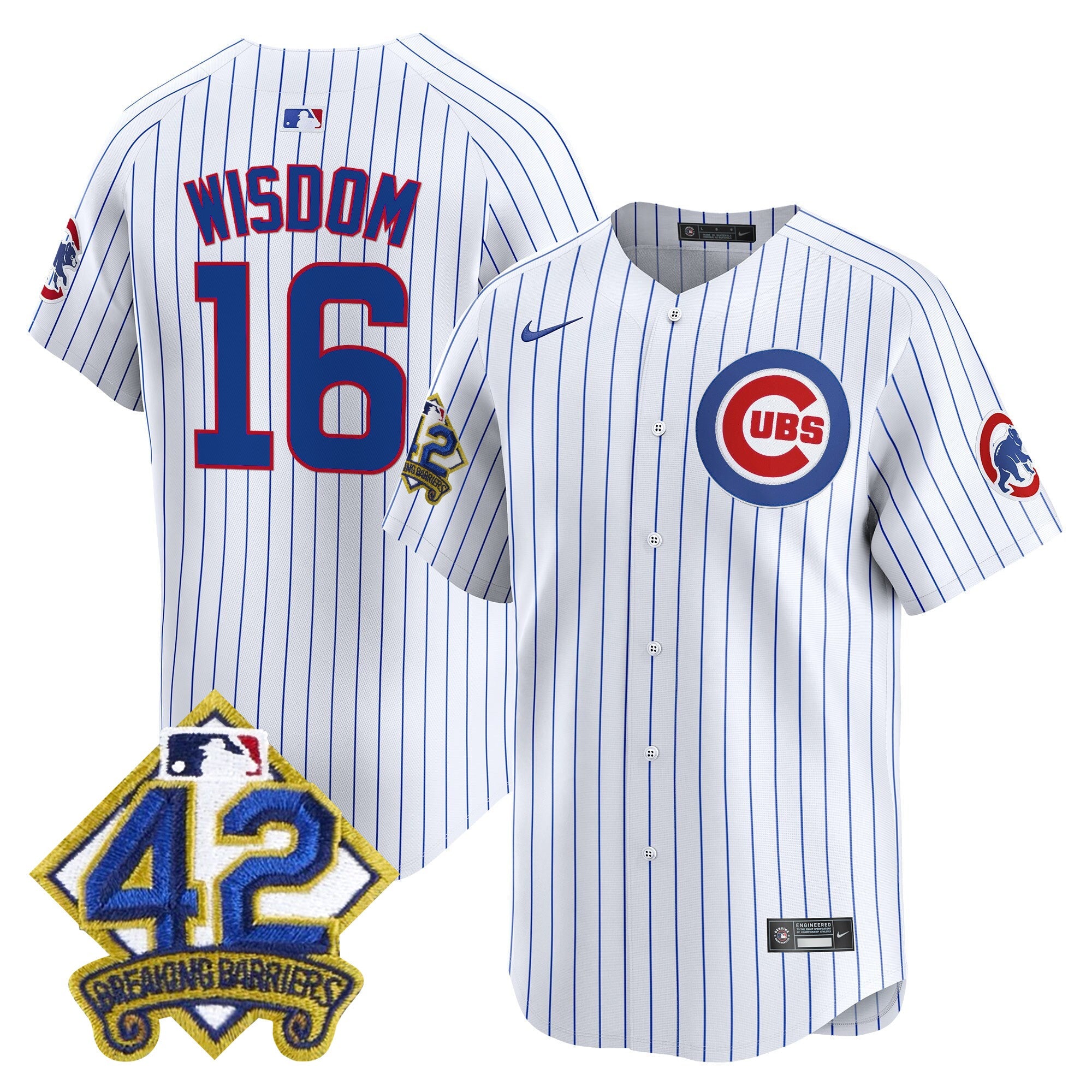 Men’s Chicago 2025 Jackie Robinson Patch Vapor Premier Limited Jersey