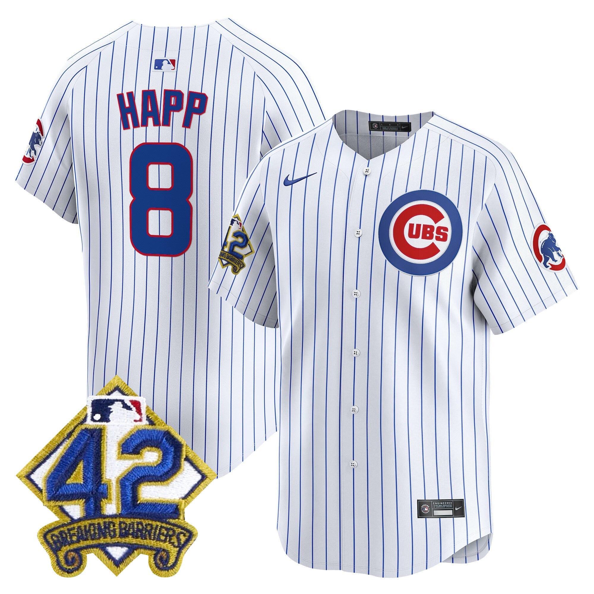 Men’s Chicago 2025 Jackie Robinson Patch Vapor Premier Limited Jersey