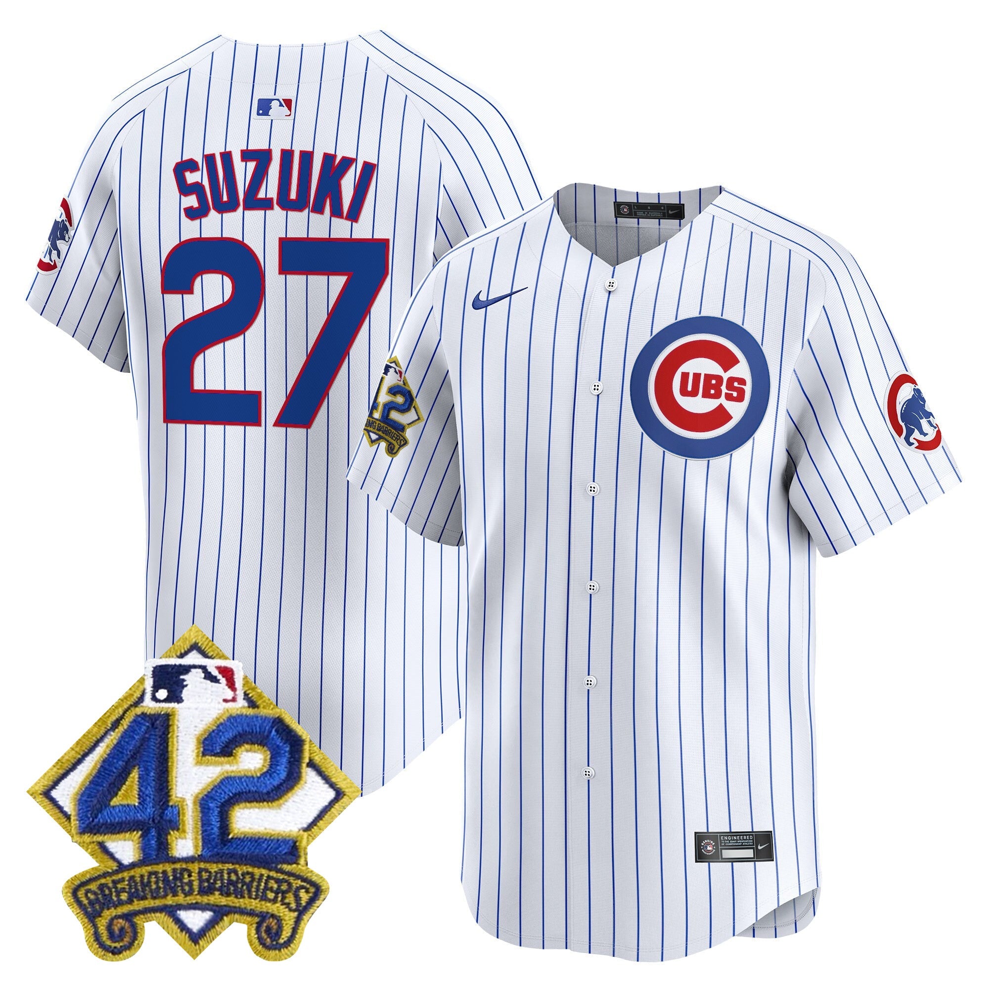 Men’s Chicago 2025 Jackie Robinson Patch Vapor Premier Limited Jersey