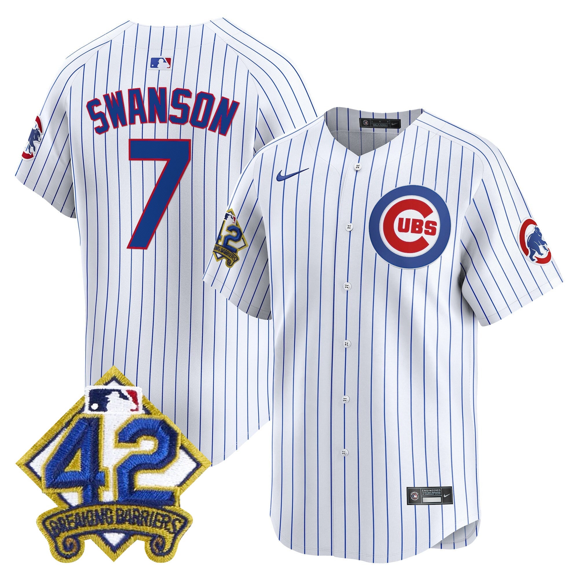 Men’s Chicago 2025 Jackie Robinson Patch Vapor Premier Limited Jersey