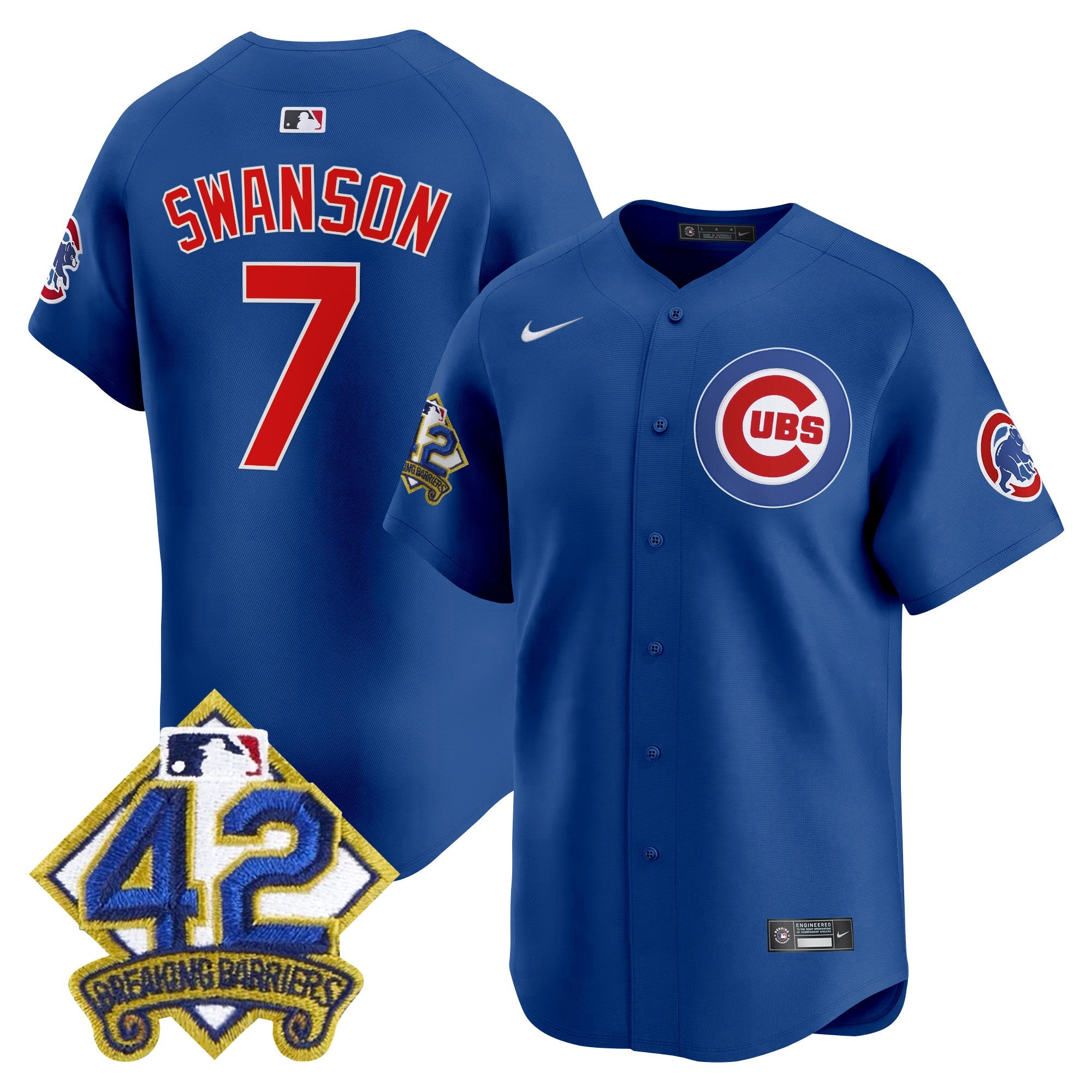 Men’s Chicago 2025 Jackie Robinson Patch Vapor Premier Limited Jersey