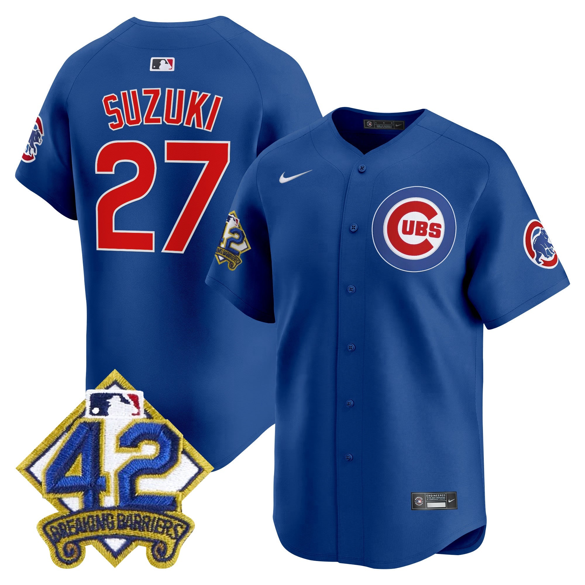 Men’s Chicago 2025 Jackie Robinson Patch Vapor Premier Limited Jersey