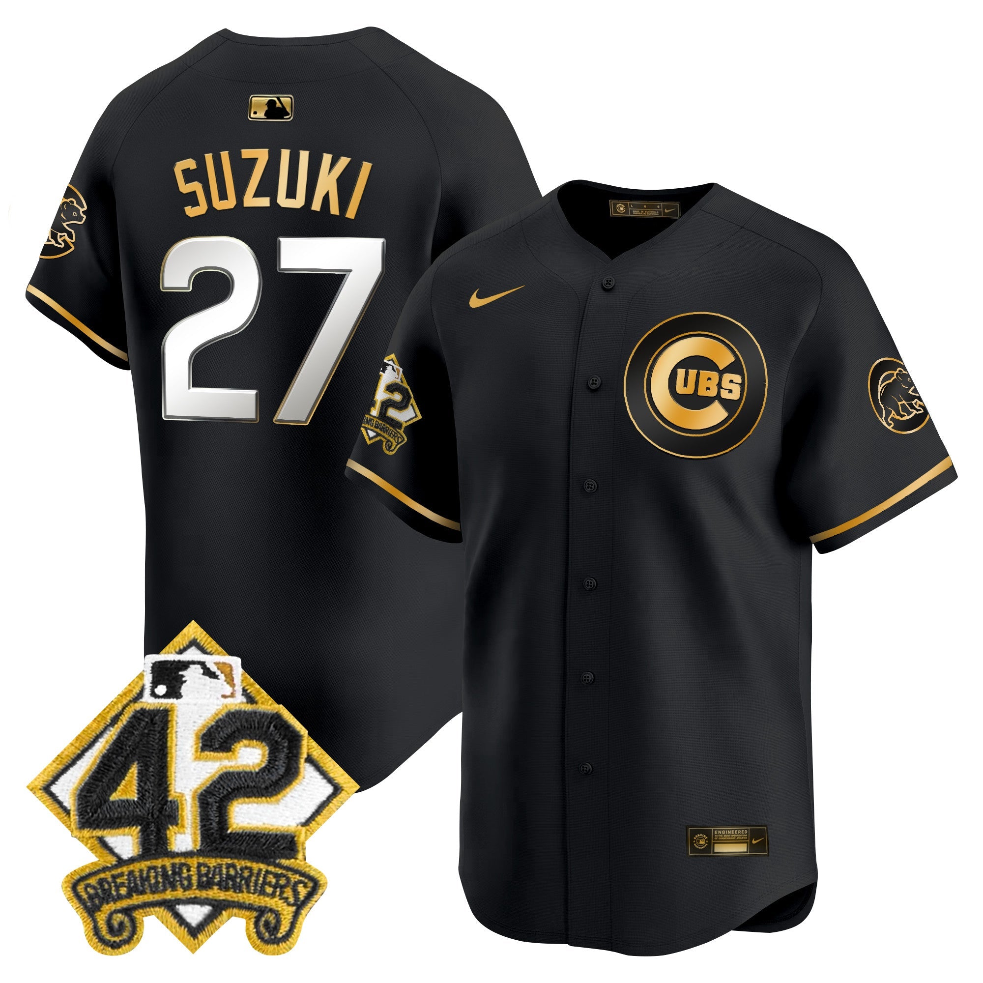 Men’s Chicago 2025 Jackie Robinson Patch Vapor Premier Limited Jersey