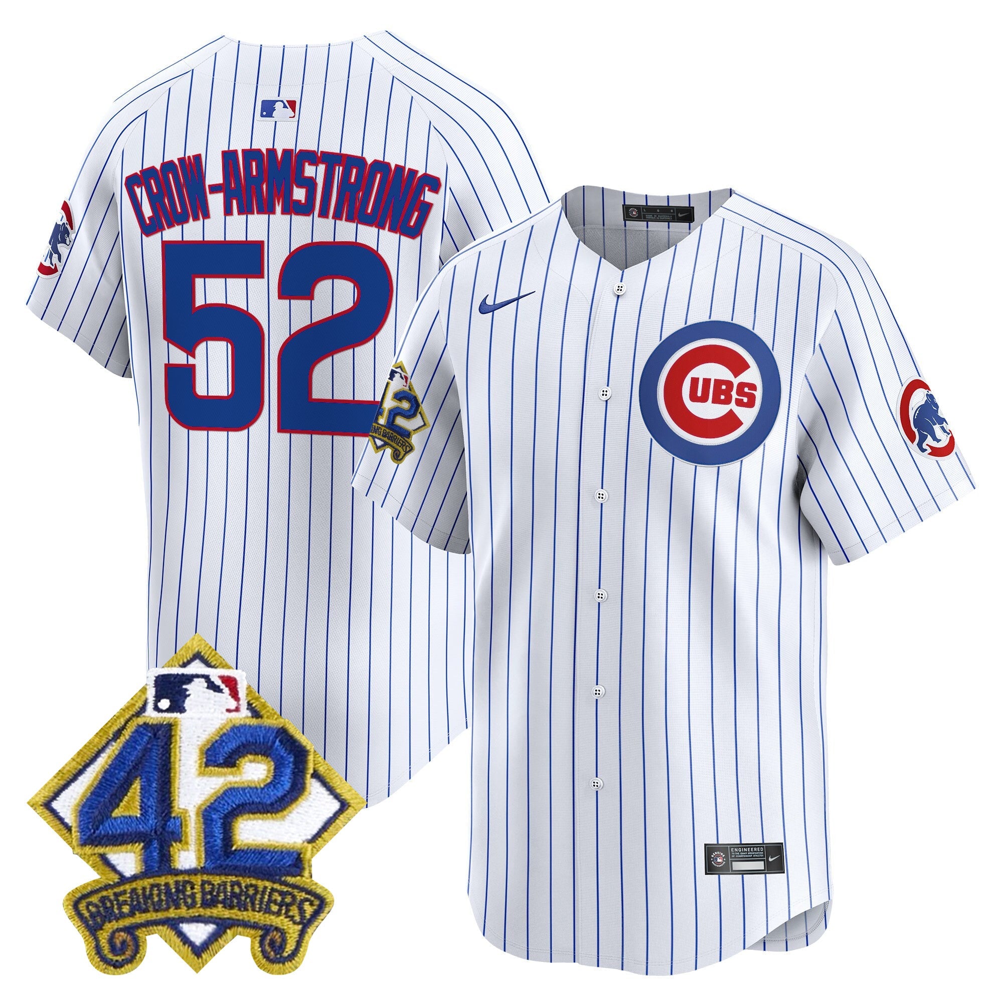 Men’s Chicago 2025 Jackie Robinson Patch Vapor Premier Limited Jersey