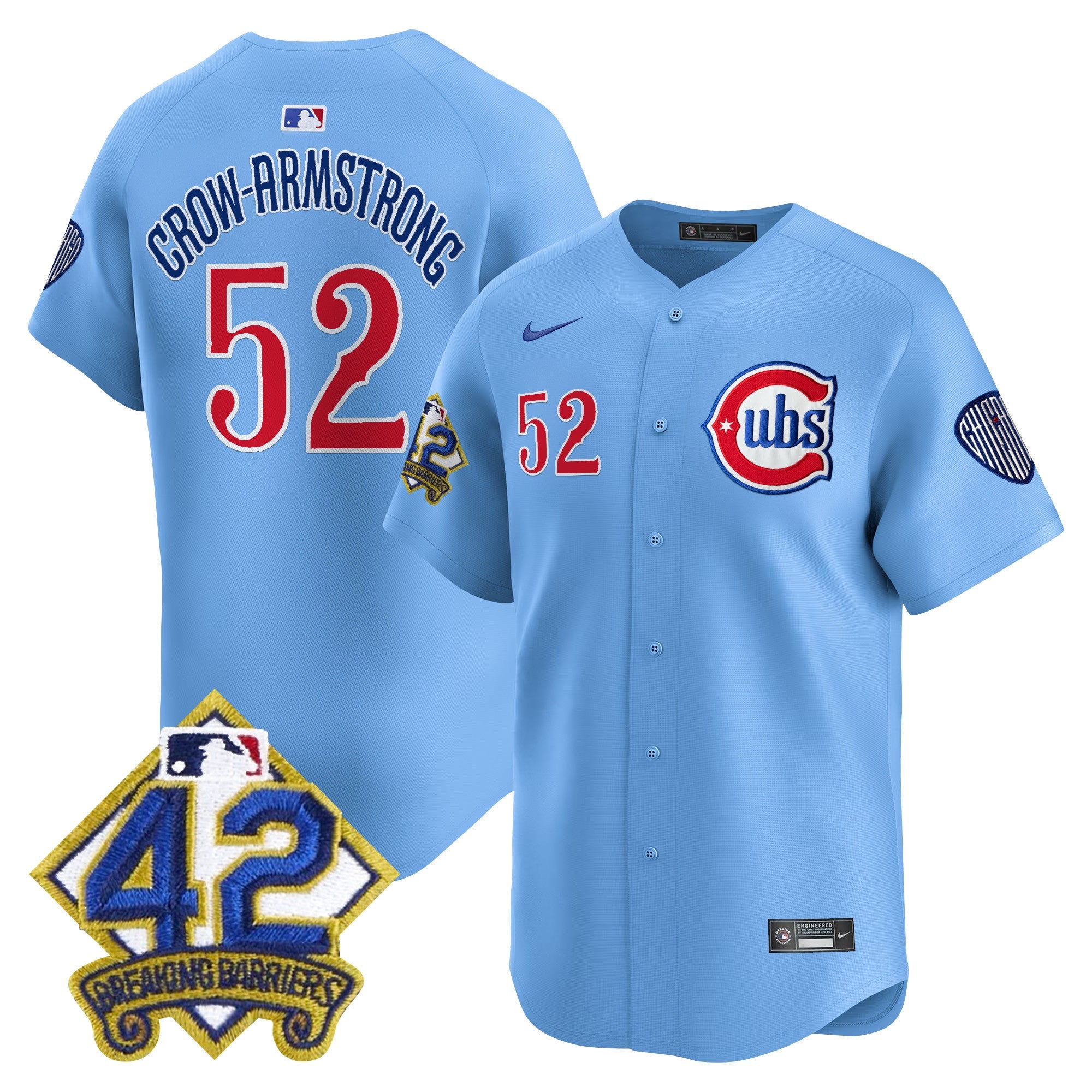 Men’s Chicago 2025 Jackie Robinson Patch Vapor Premier Limited Jersey