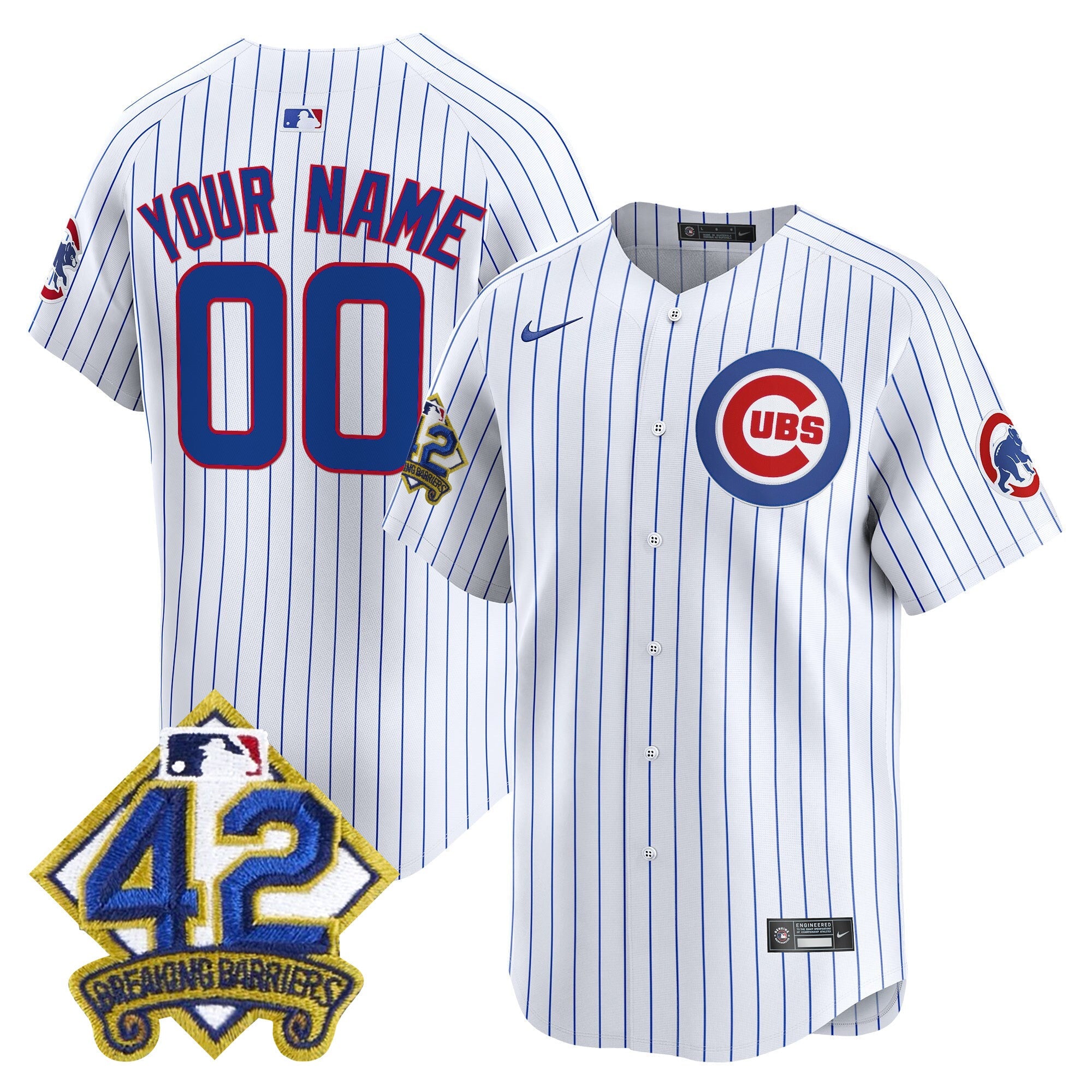 Chicago 2025 Jackie Robinson Patch Vapor Premier Limited Custom Jersey