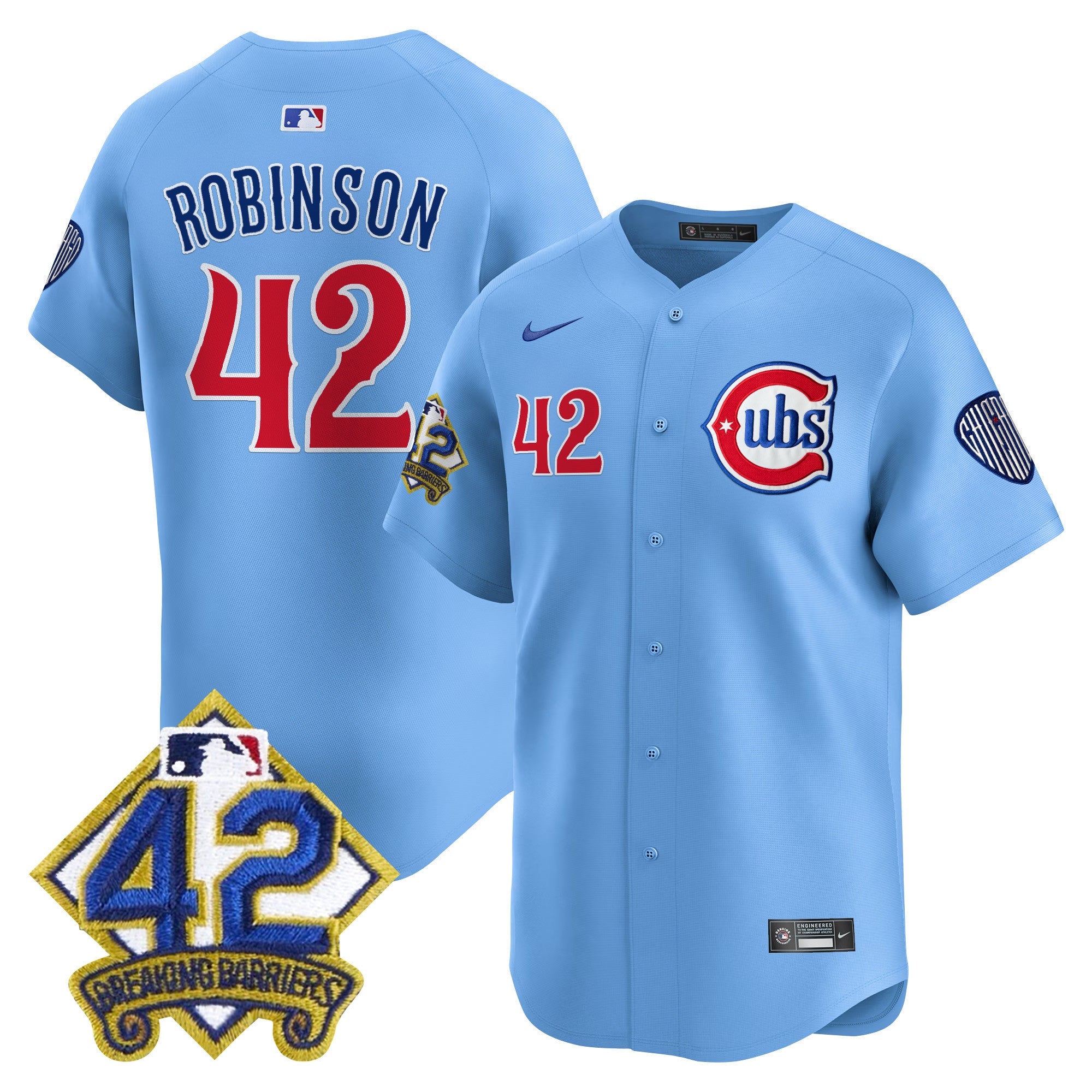 Men’s Chicago 2025 Jackie Robinson Patch Vapor Premier Limited Jersey