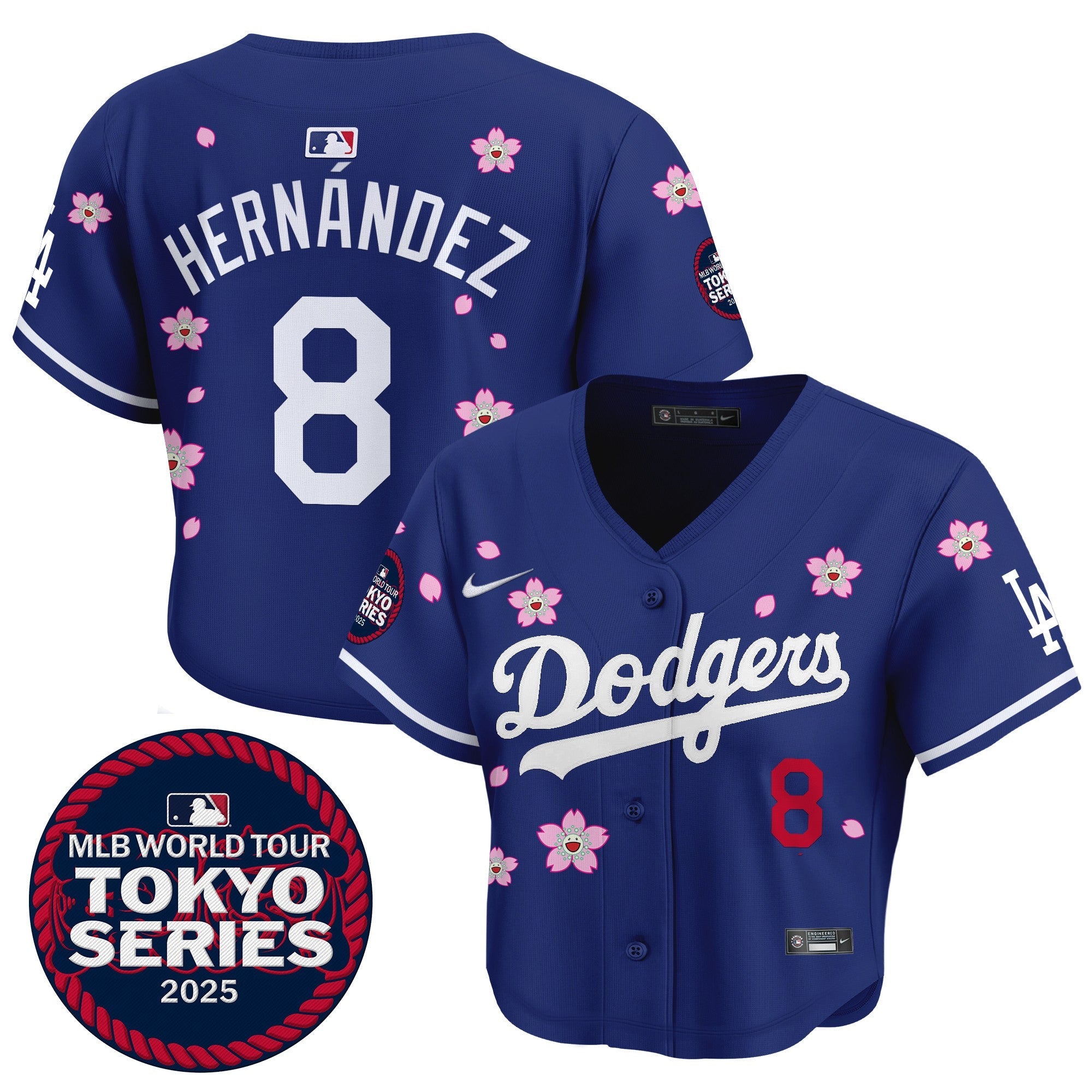 Women’s Tokyo Series 2025 Crop Top Baseball Jersey – Stitched