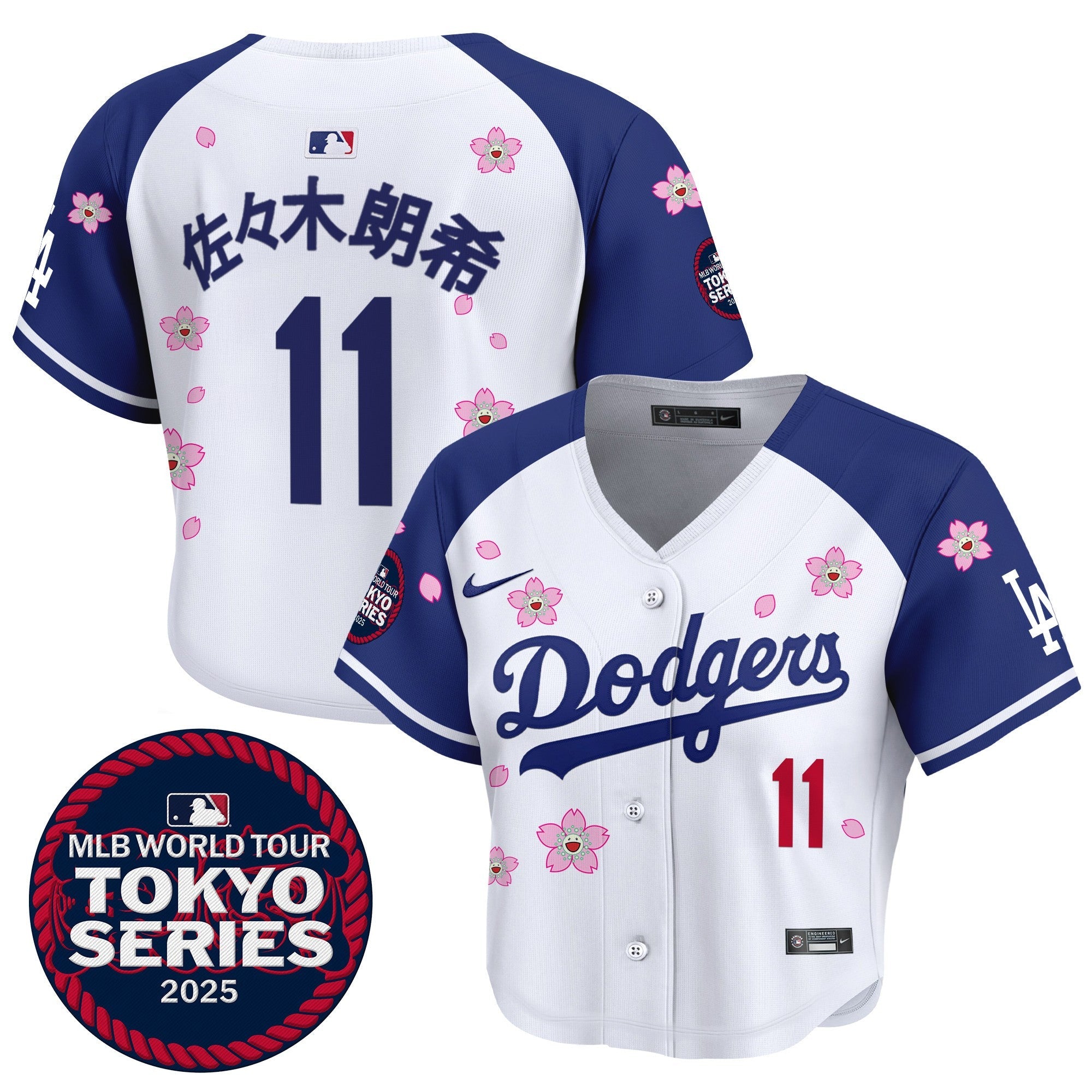 Women’s Tokyo Series 2025 Crop Top Baseball Jersey – Stitched