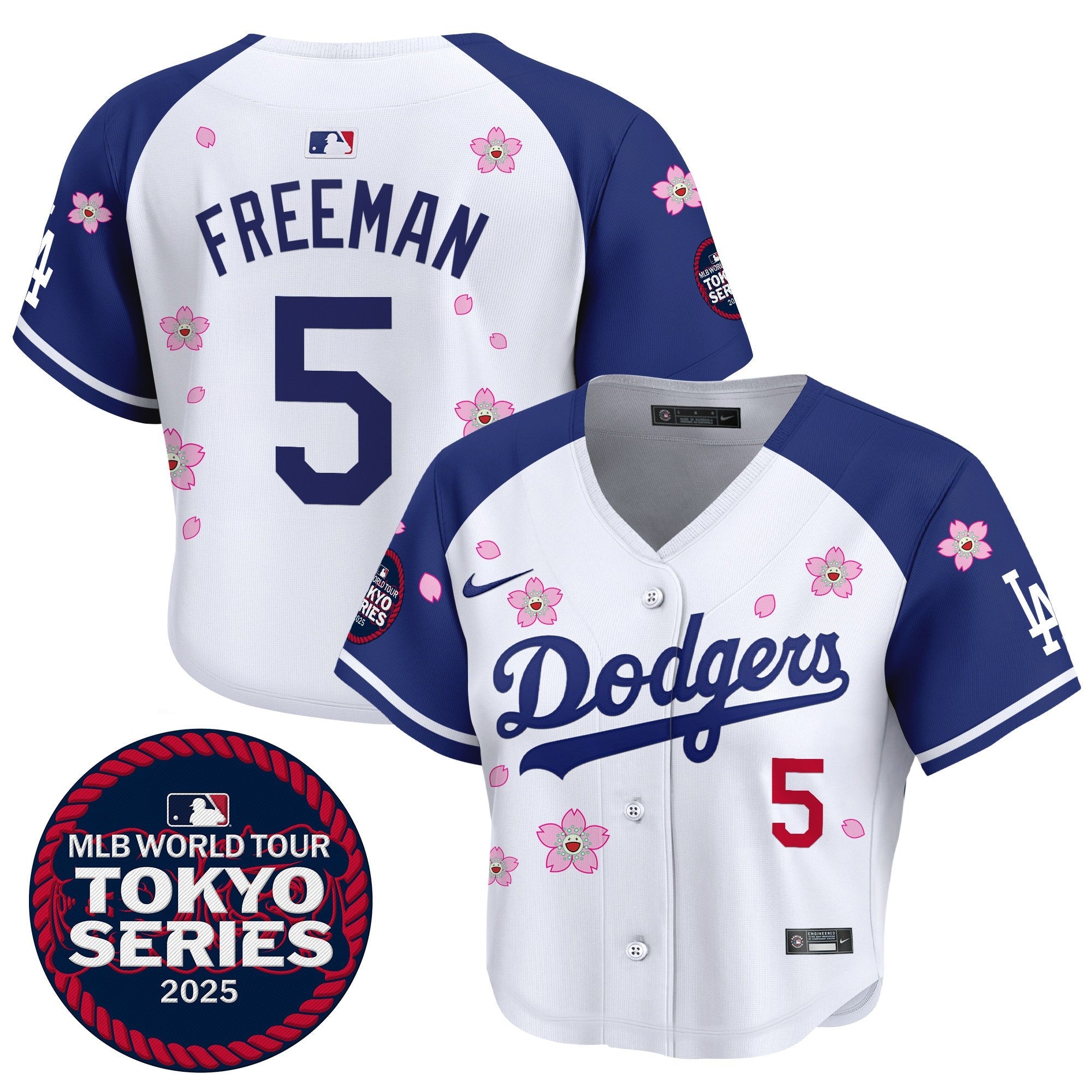 Women’s Tokyo Series 2025 Crop Top Baseball Jersey – Stitched
