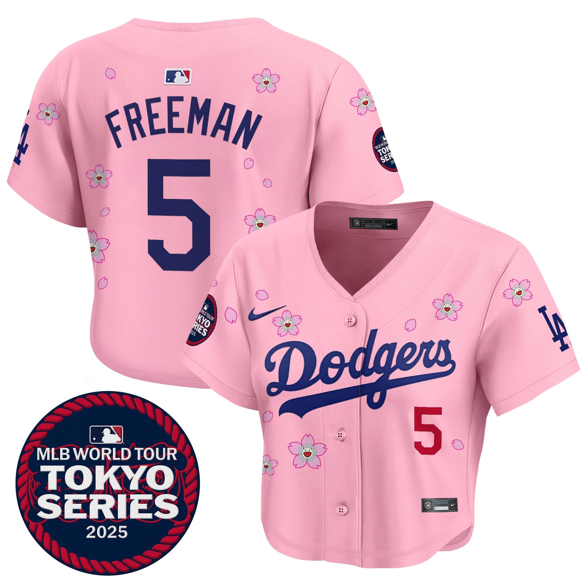 Women’s Tokyo Series 2025 Crop Top Baseball Jersey – Stitched