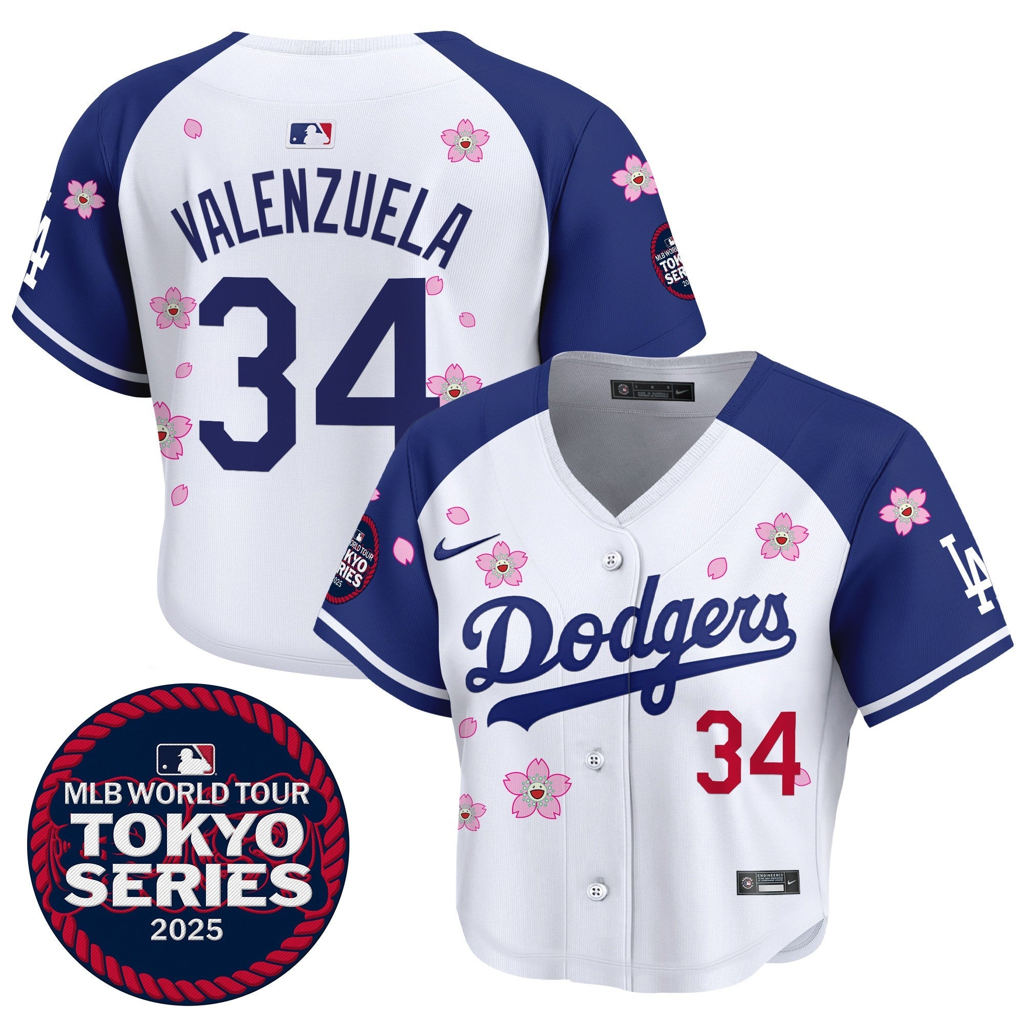 Women’s Tokyo Series 2025 Crop Top Baseball Jersey – Stitched