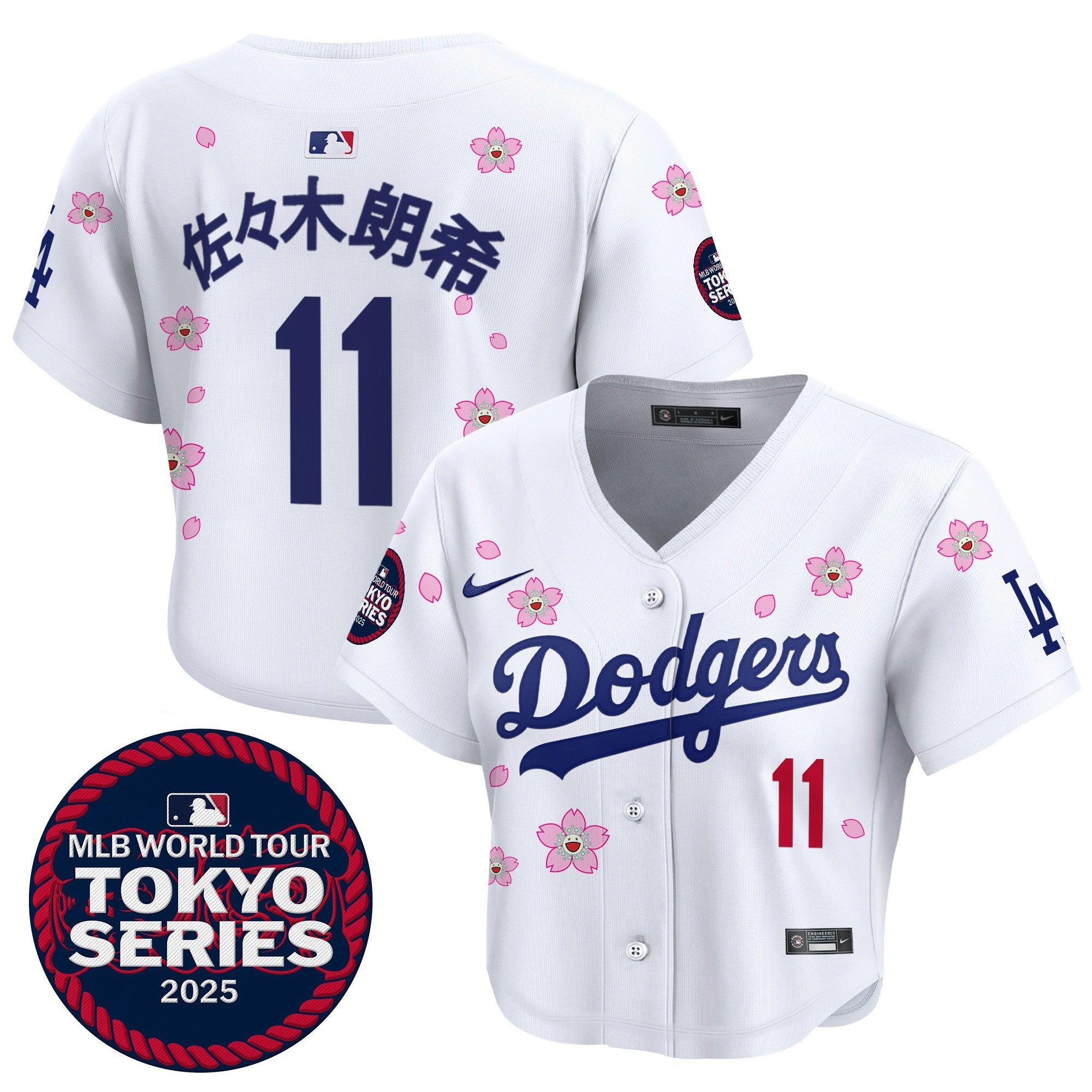 Women’s Tokyo Series 2025 Crop Top Baseball Jersey – Stitched