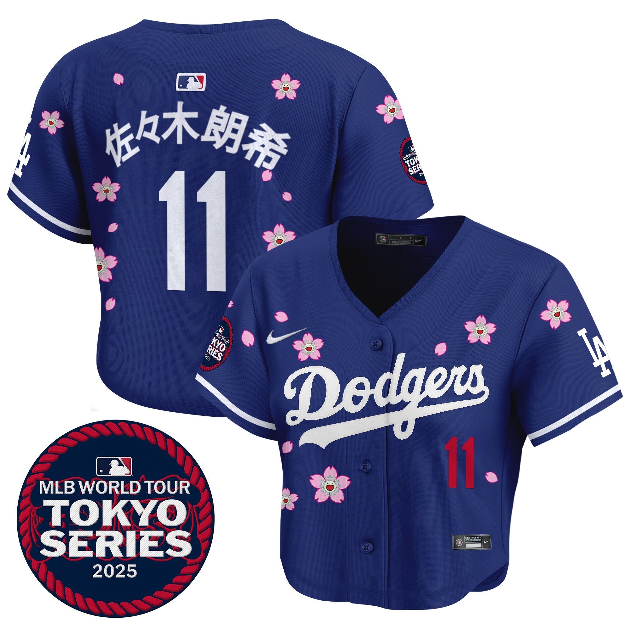 Women’s Tokyo Series 2025 Crop Top Baseball Jersey – Stitched