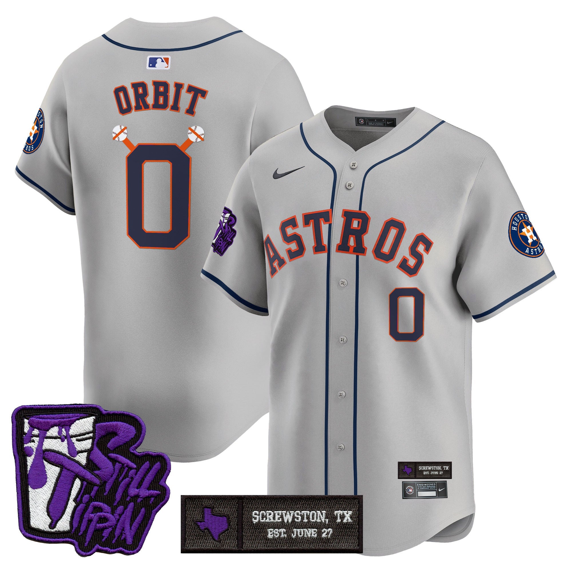 Men’s Houston DJ Screw Still Tippin Purple Patch Vapor Premier Limited Jersey