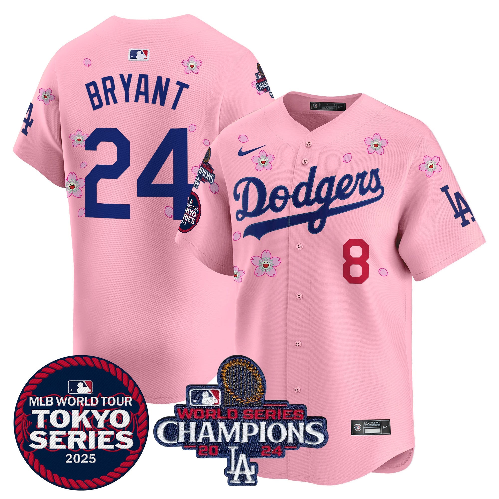 Men’s Tokyo Series 2025 World Series Champions Patch Vapor Premier Limited Jersey – Stitched