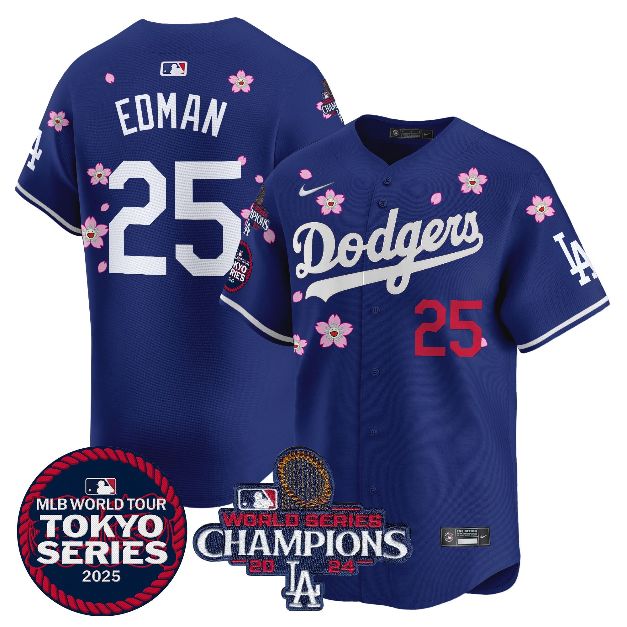 Men’s Tokyo Series 2025 World Series Champions Patch Vapor Premier Limited Jersey – Stitched