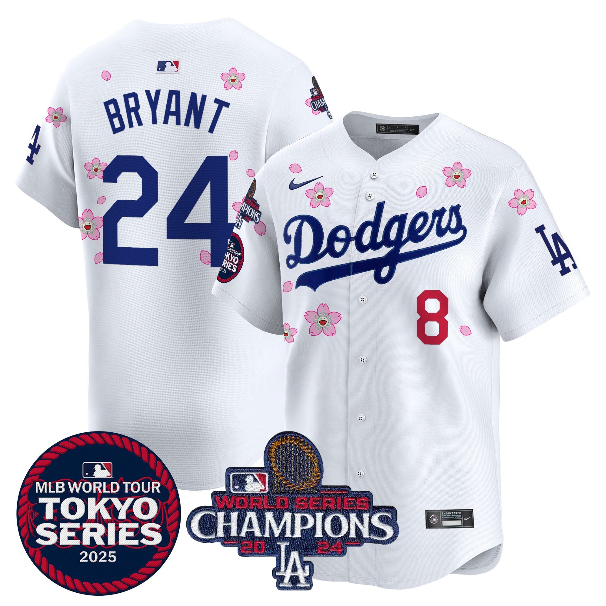 Men’s Tokyo Series 2025 World Series Champions Patch Vapor Premier Limited Jersey – Stitched