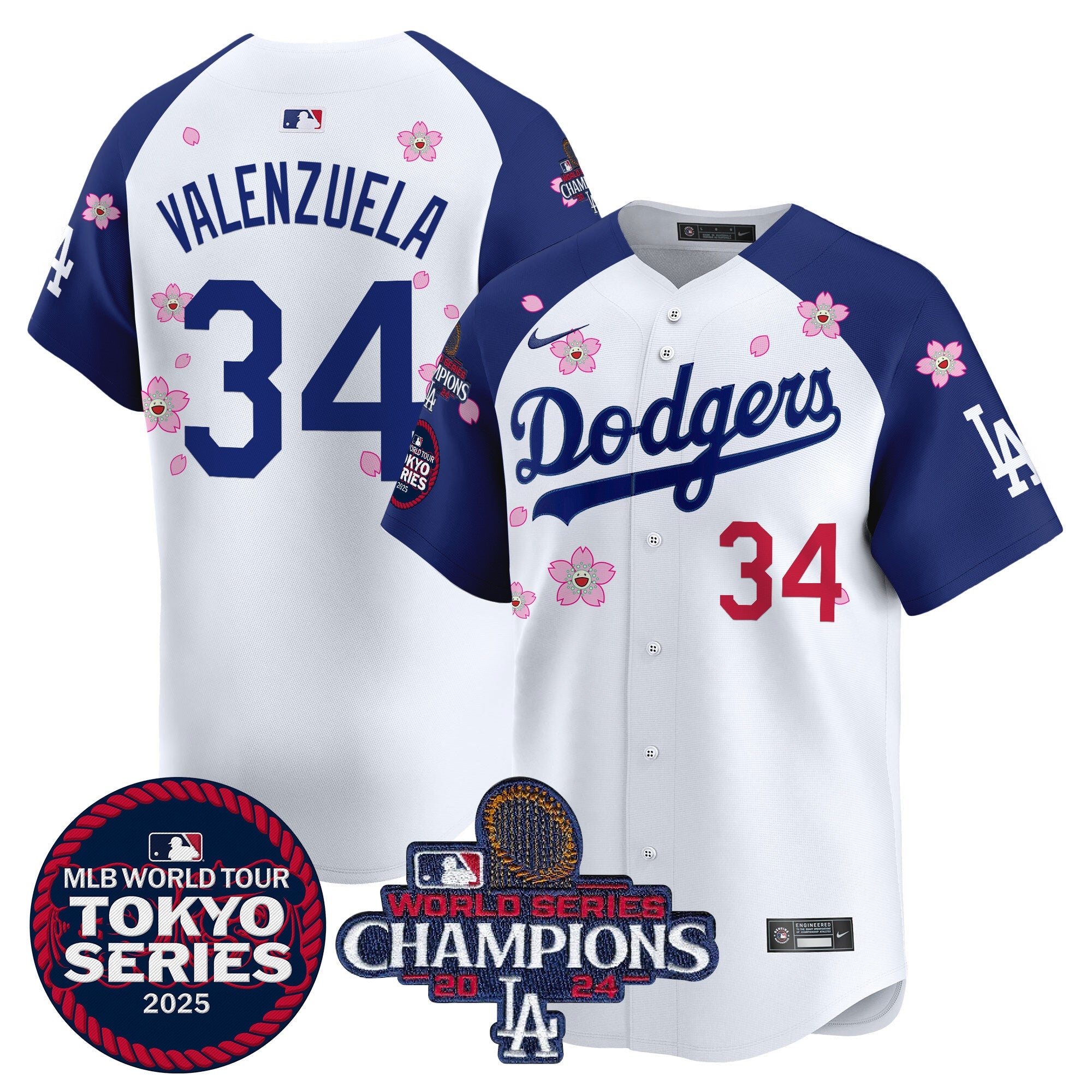 Men’s Tokyo Series 2025 World Series Champions Patch Vapor Premier Limited Jersey – Stitched
