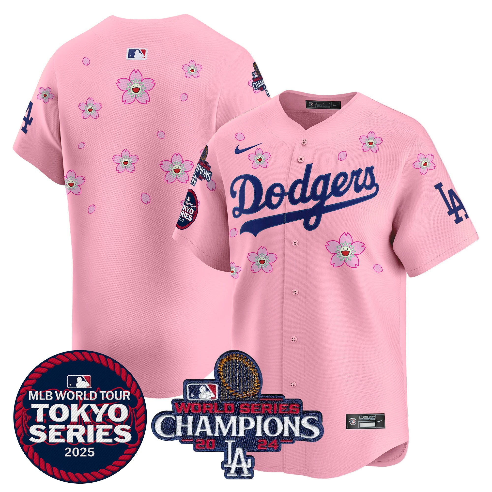 Men’s Tokyo Series 2025 World Series Champions Patch Vapor Premier Limited Jersey – Stitched