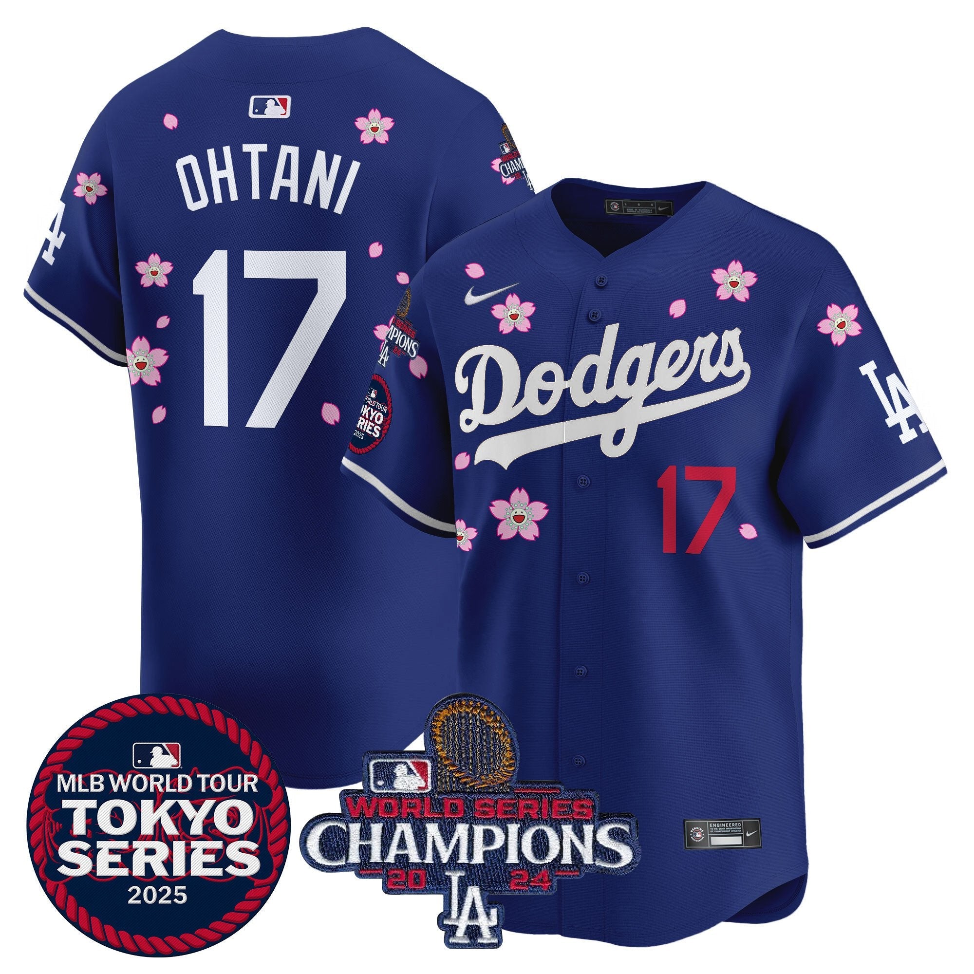 Men’s Tokyo Series 2025 World Series Champions Patch Vapor Premier Limited Jersey – Stitched
