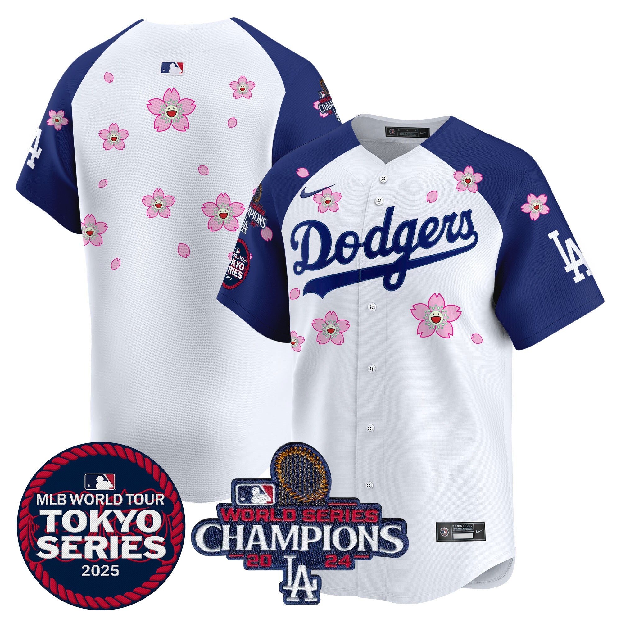 Men’s Tokyo Series 2025 World Series Champions Patch Vapor Premier Limited Jersey – Stitched